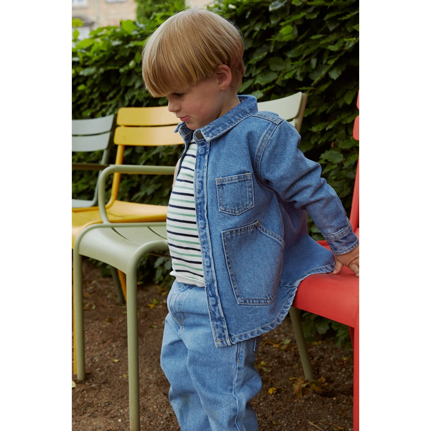 COPENHAGEN COLORS Lt Blue Indigo Washed Organic Junior Jeans, Reugular Fit - Image 2