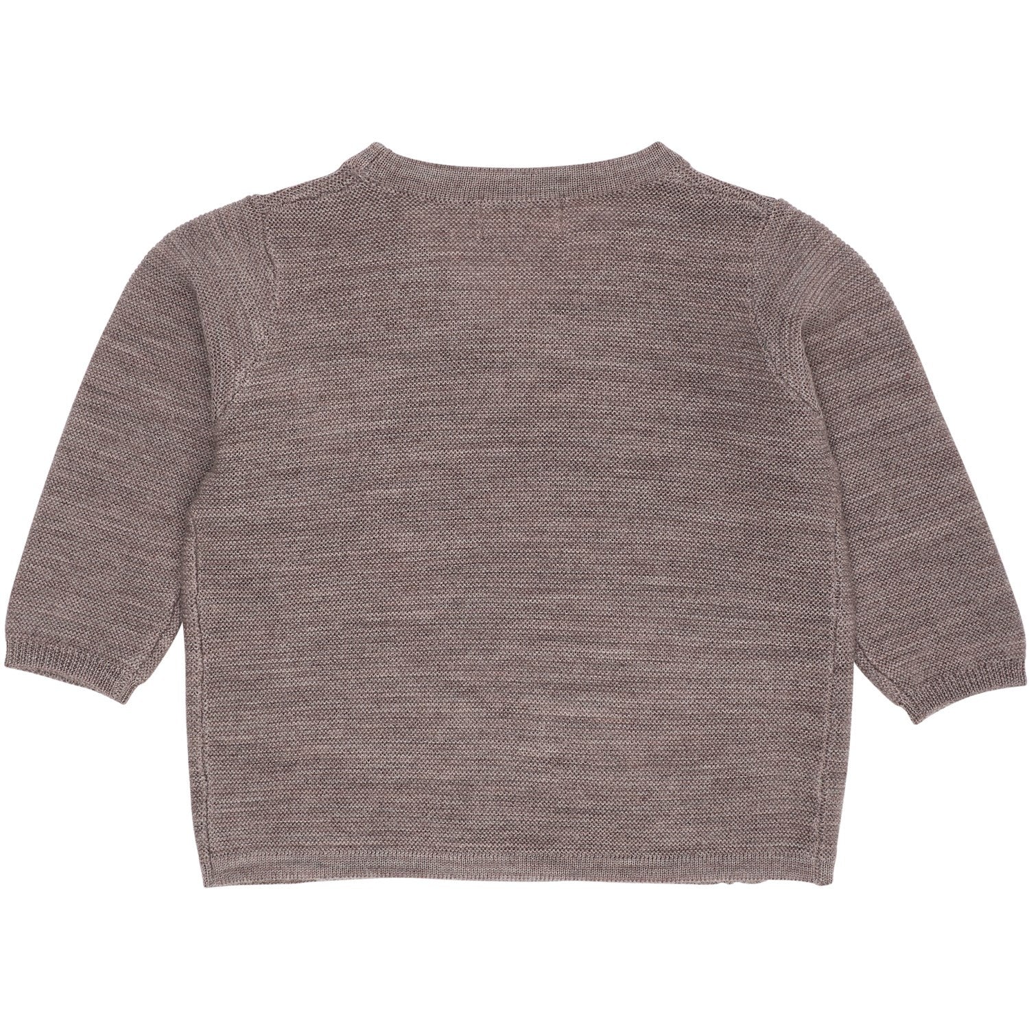 COPENHAGEN COLORS Natural Mel Merino Baby Cross-Over Cardigan In Garter Stitch - Image 2