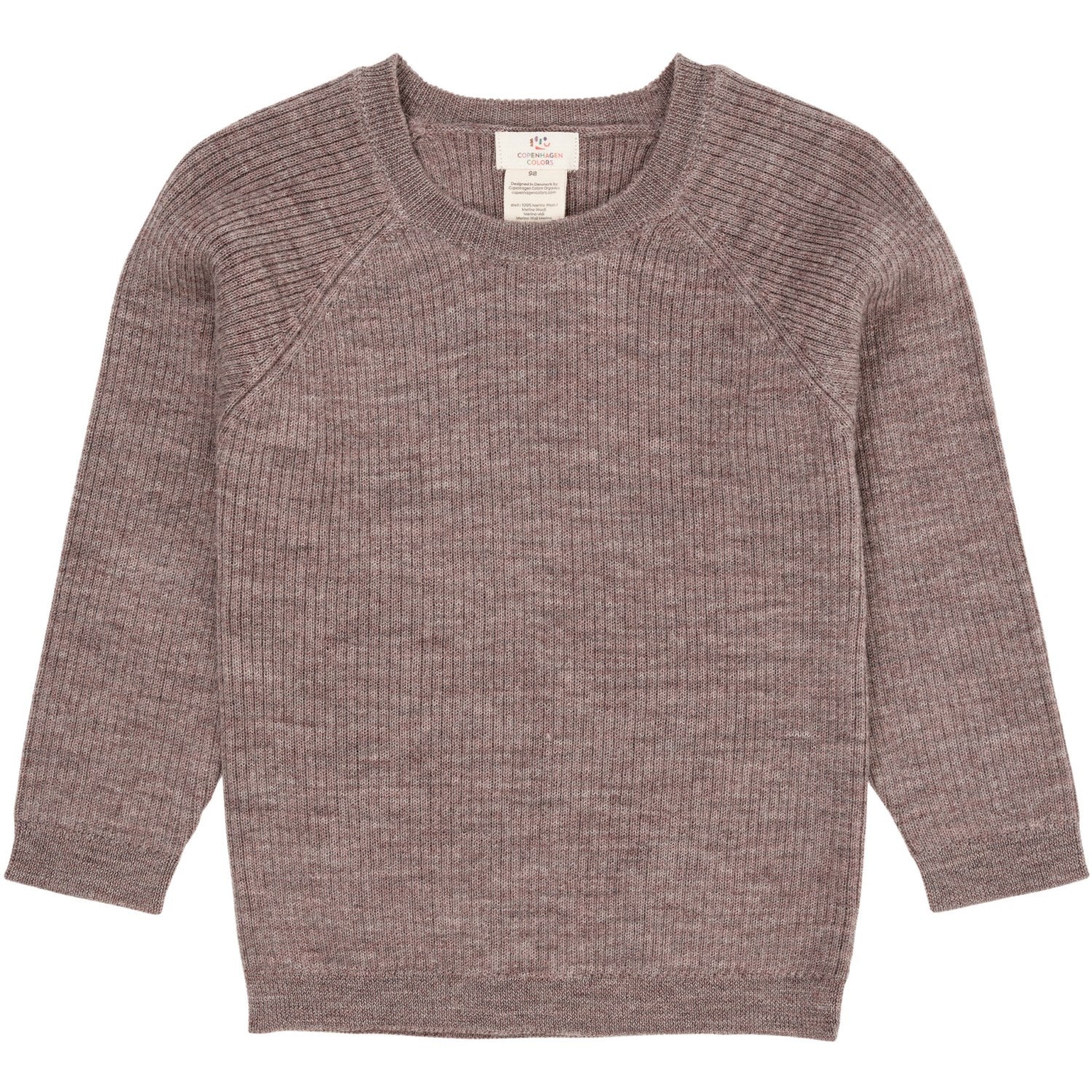 Copenhagen Colors Natural Melange Merino Classic Rib Bluse - Image 8