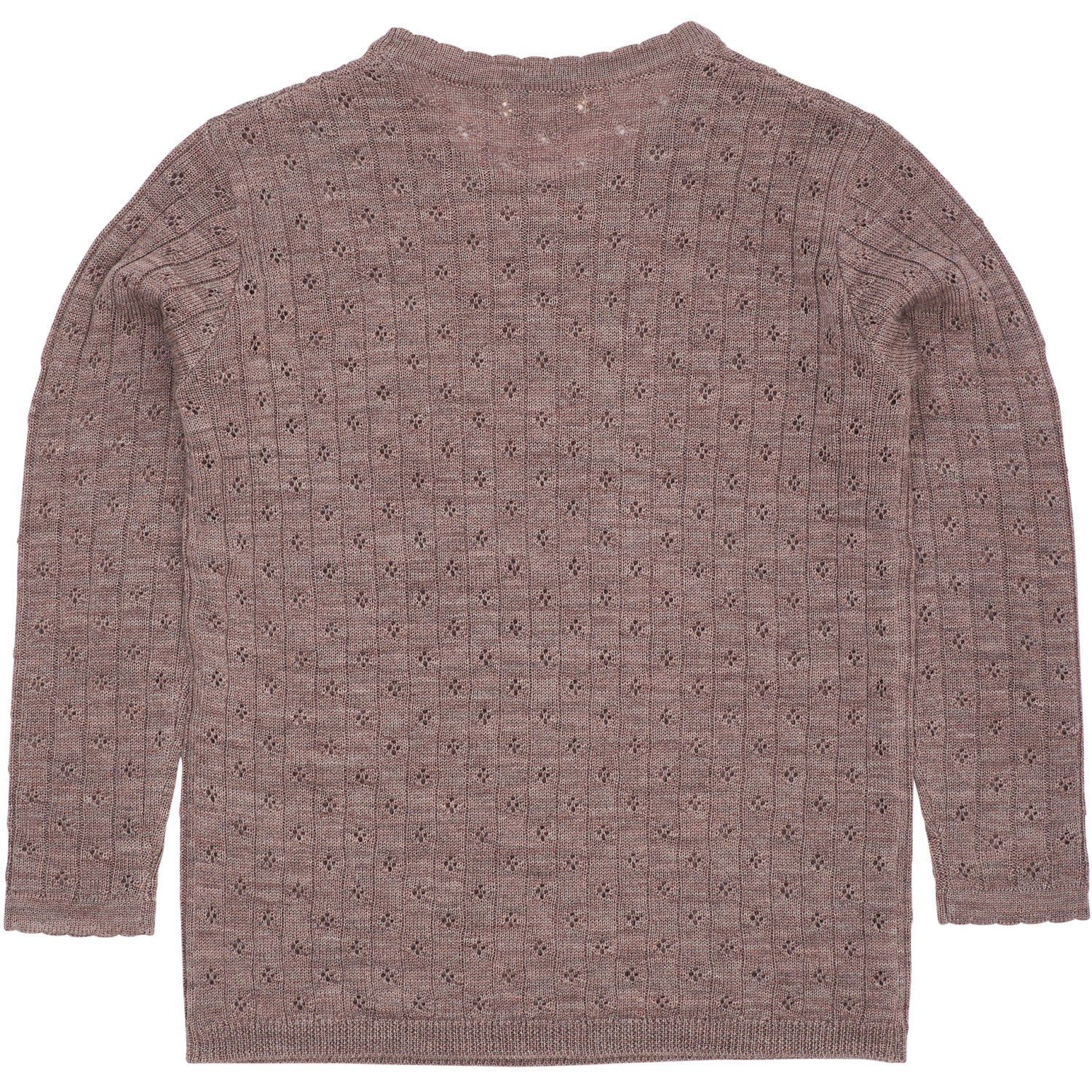 COPENHAGEN COLORS Natural Merino Classic Pointelle Bluse - Image 2