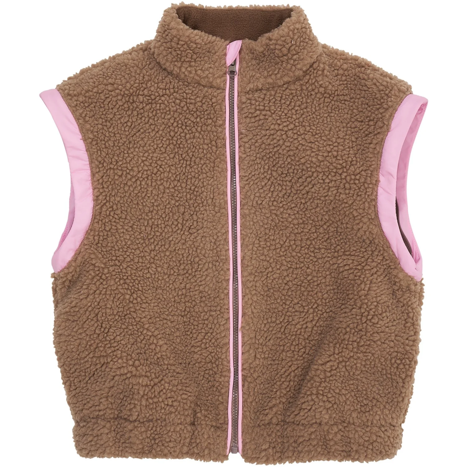 COPENHAGEN COLORS Natural/Pink Comb. Bamse Jakke W. Removable Ærmer - Image 9