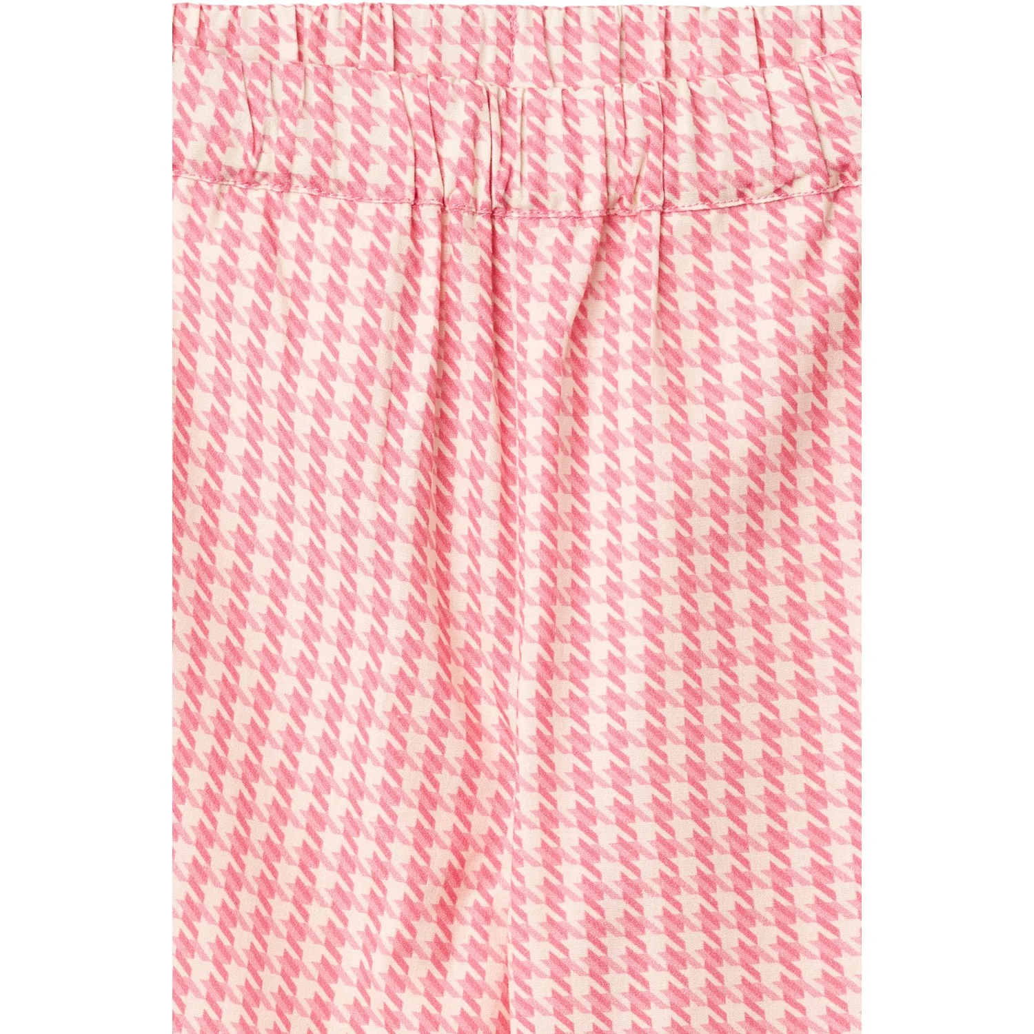 COPENHAGEN COLORS Pink Houndstooth Mini Houndstooth Bukser - Image 6