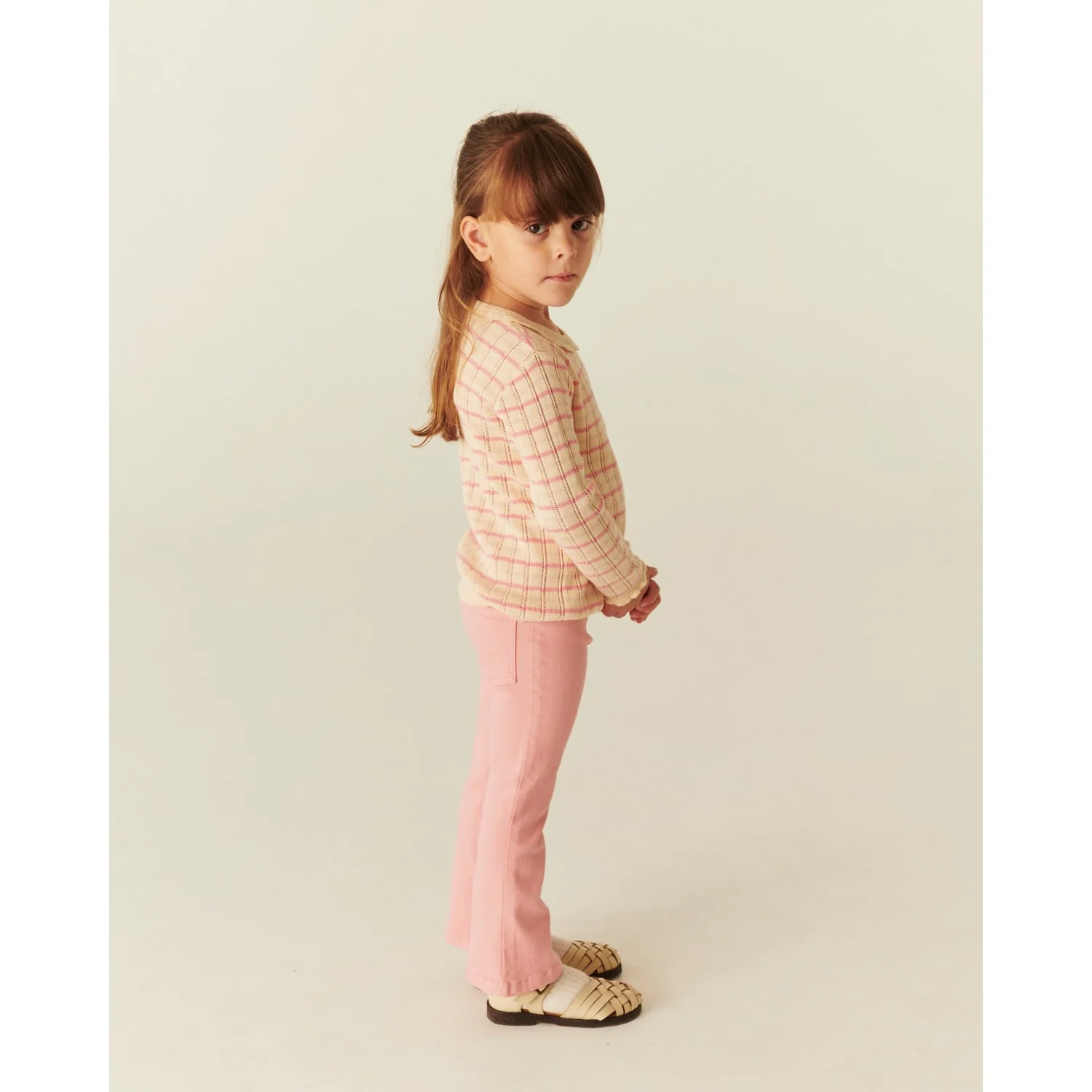 COPENHAGEN COLORS Pink Jeggings Solid W. Flare - Image 4