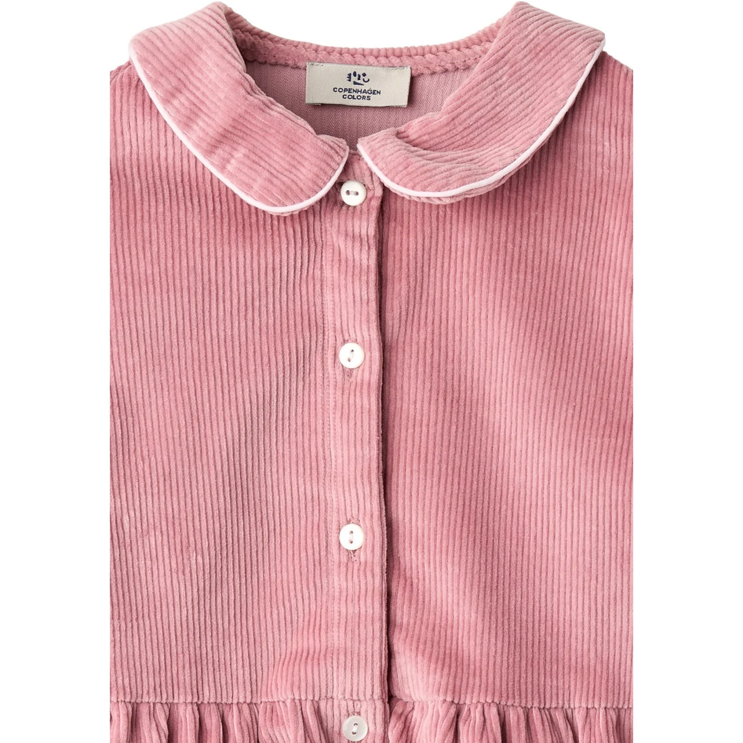 COPENHAGEN COLORS Rose Comb Corduroy Bluse W. Emb. - Image 5