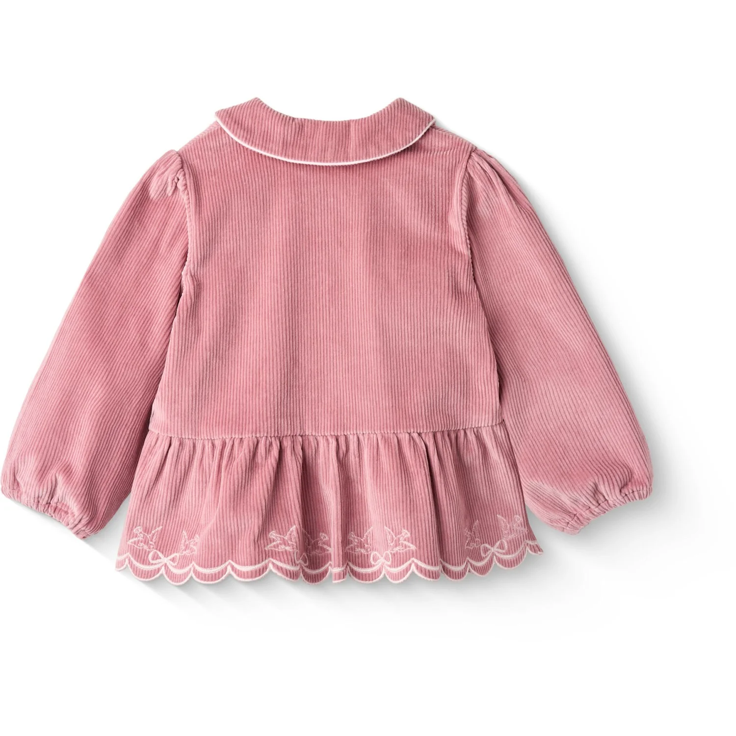 COPENHAGEN COLORS Rose Comb Corduroy Bluse W. Emb. - Image 7