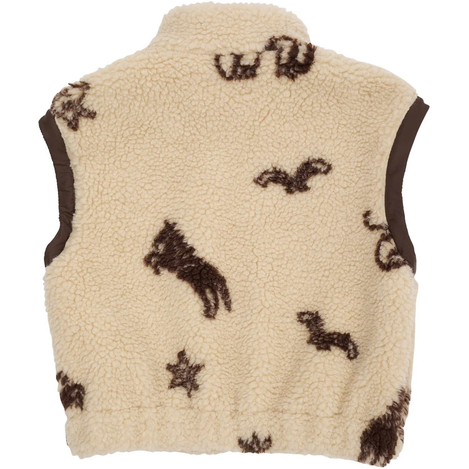COPENHAGEN COLORS Sand/Cowboy Comb. Printed Bamse Jakke W. Removable Ærmer - Image 5