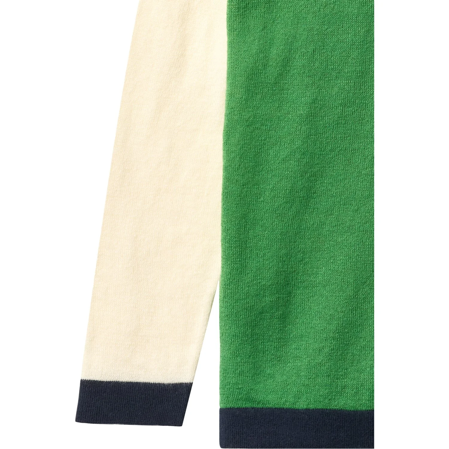COPENHAGEN COLORS Sharp Green Comb. Light Strikket Farve Block Bluse - Image 2