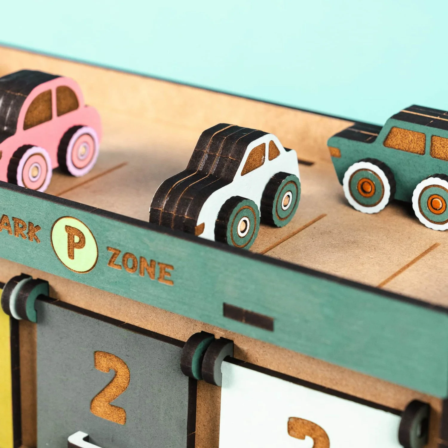 Crateit Town Wooden Legetøj City Park Zone - Image 2