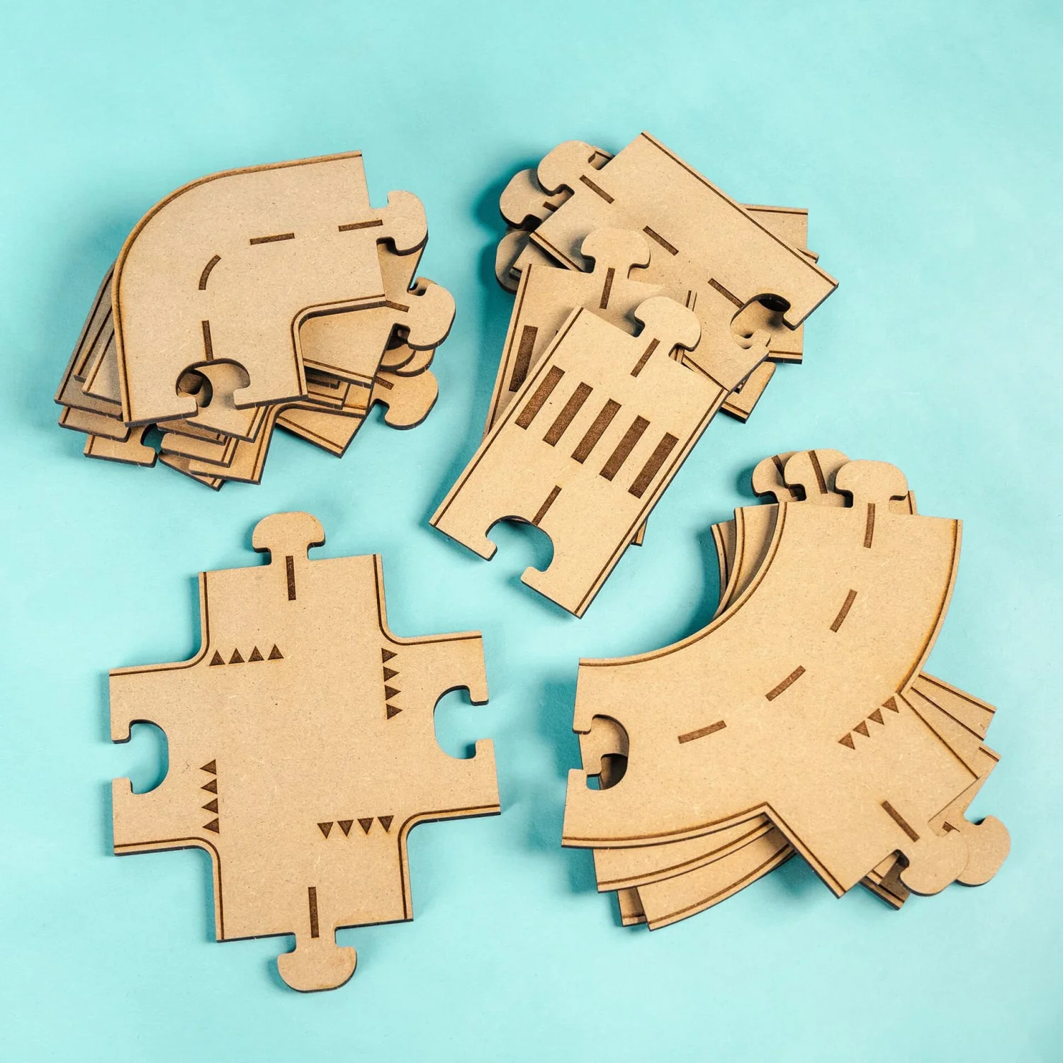 Crateit Town Wooden Legetøj Rule The Roundabout - Image 3