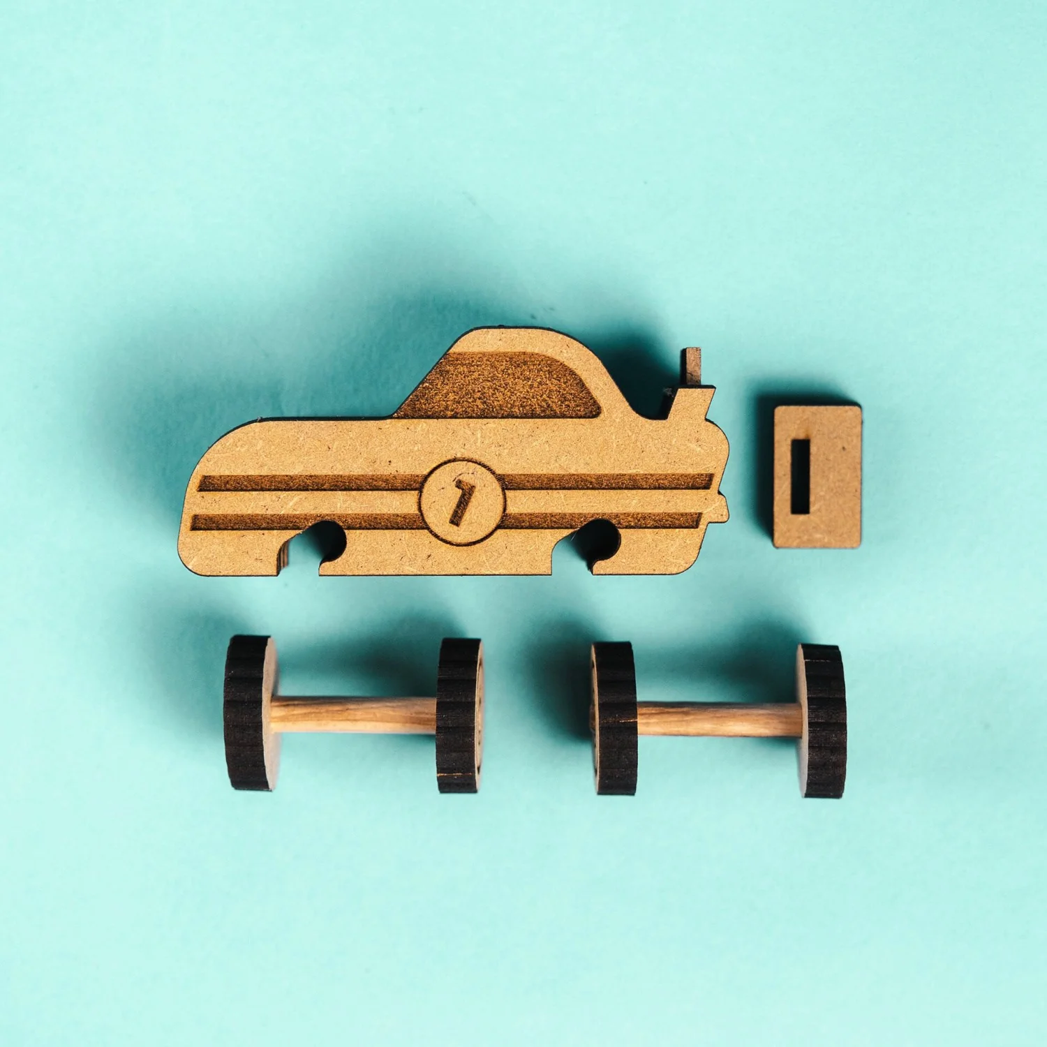 Crateit Town Wooden Legetøj Turbo Racer - Image 4