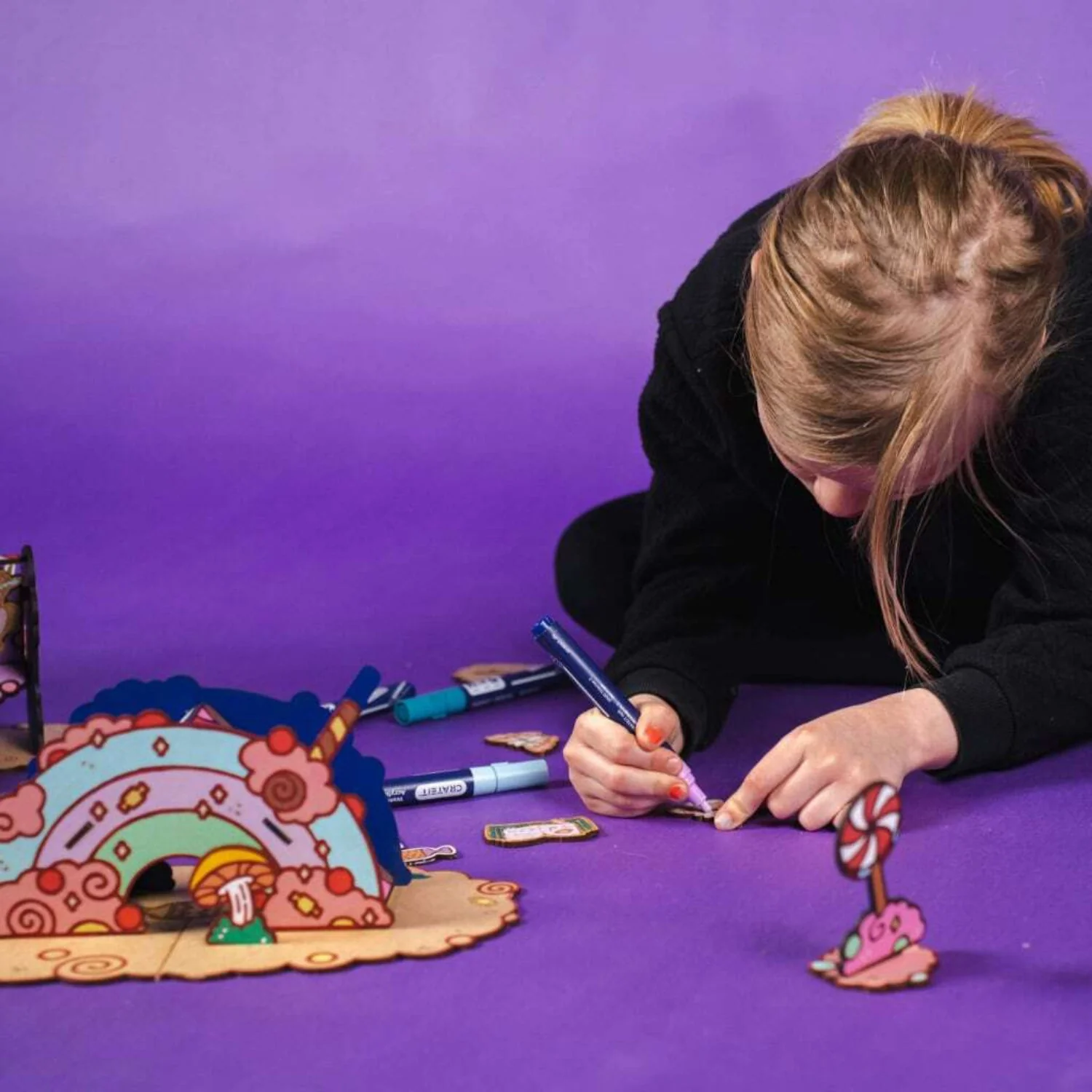 Crateit Unicorn Wooden Legetøj Candy Land - Image 5