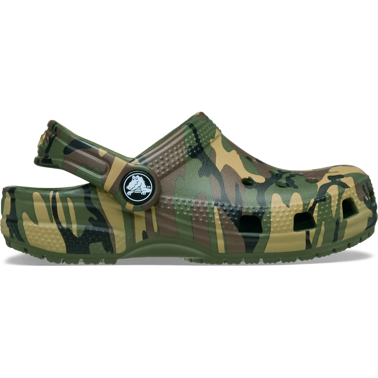Crocs Army Green/Multi Classic Camouflage Clog - Image 3