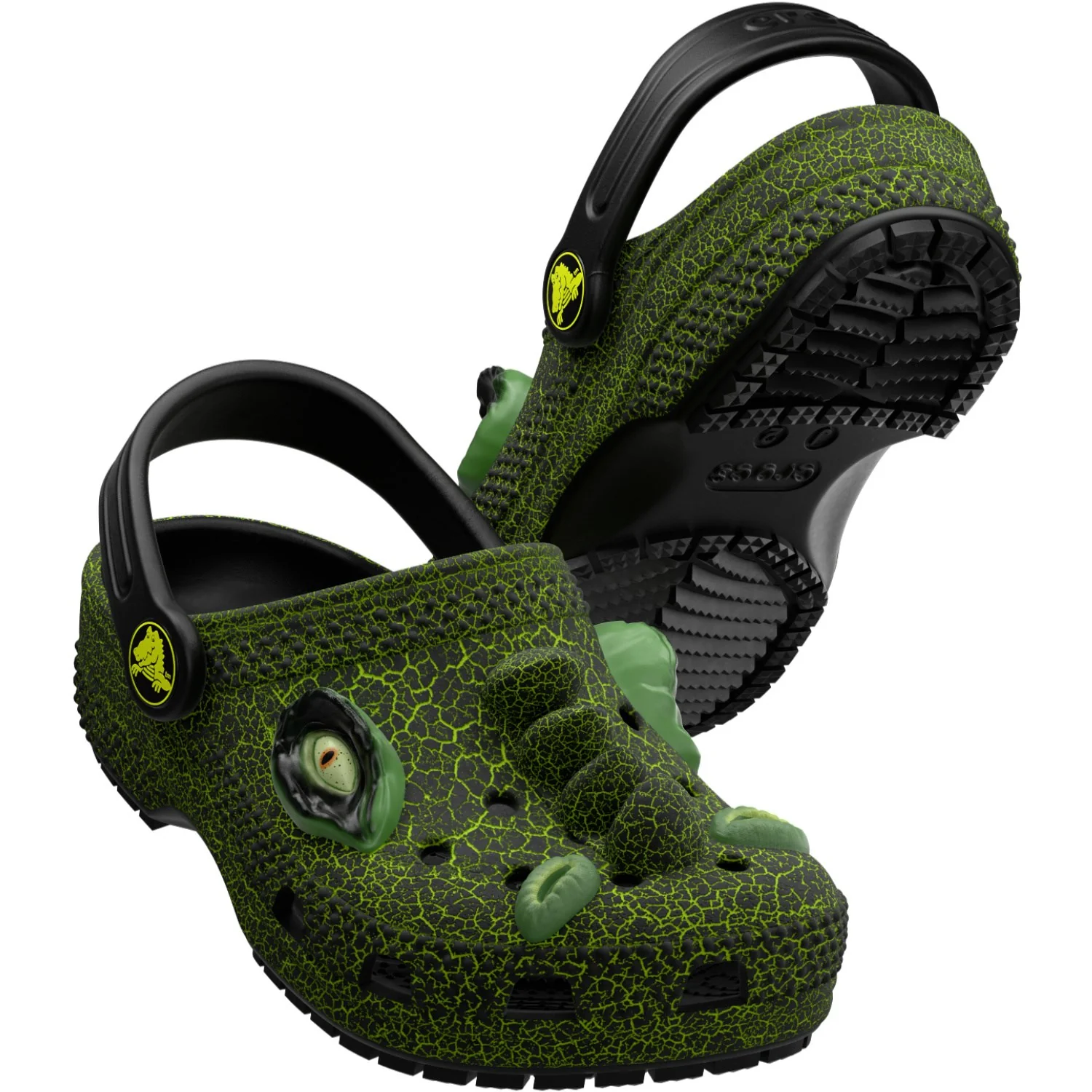 Crocs Black Classic IAM Scary Dino Clog - Image 6