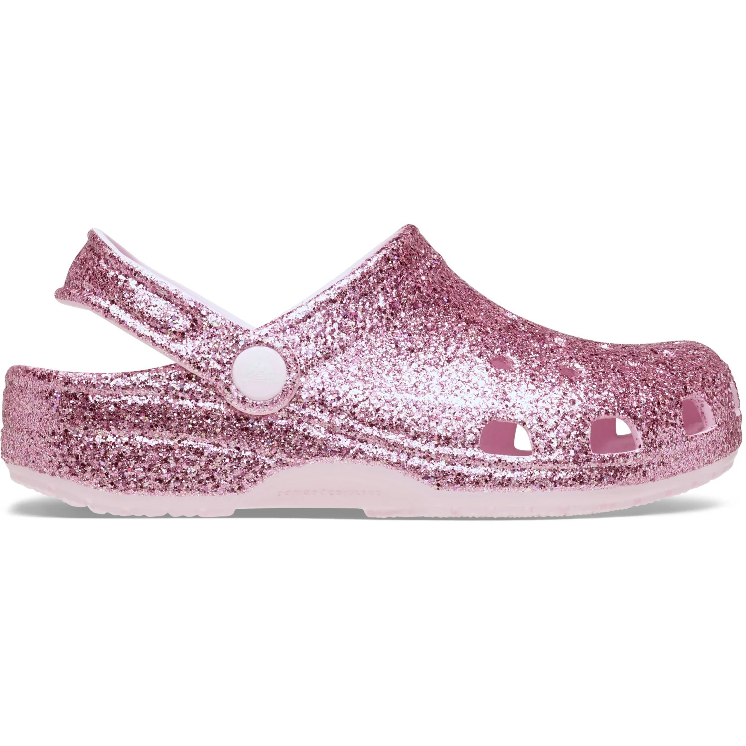 Crocs Pink Milk Classic Chunky Glitter Clog K PkM - Image 2