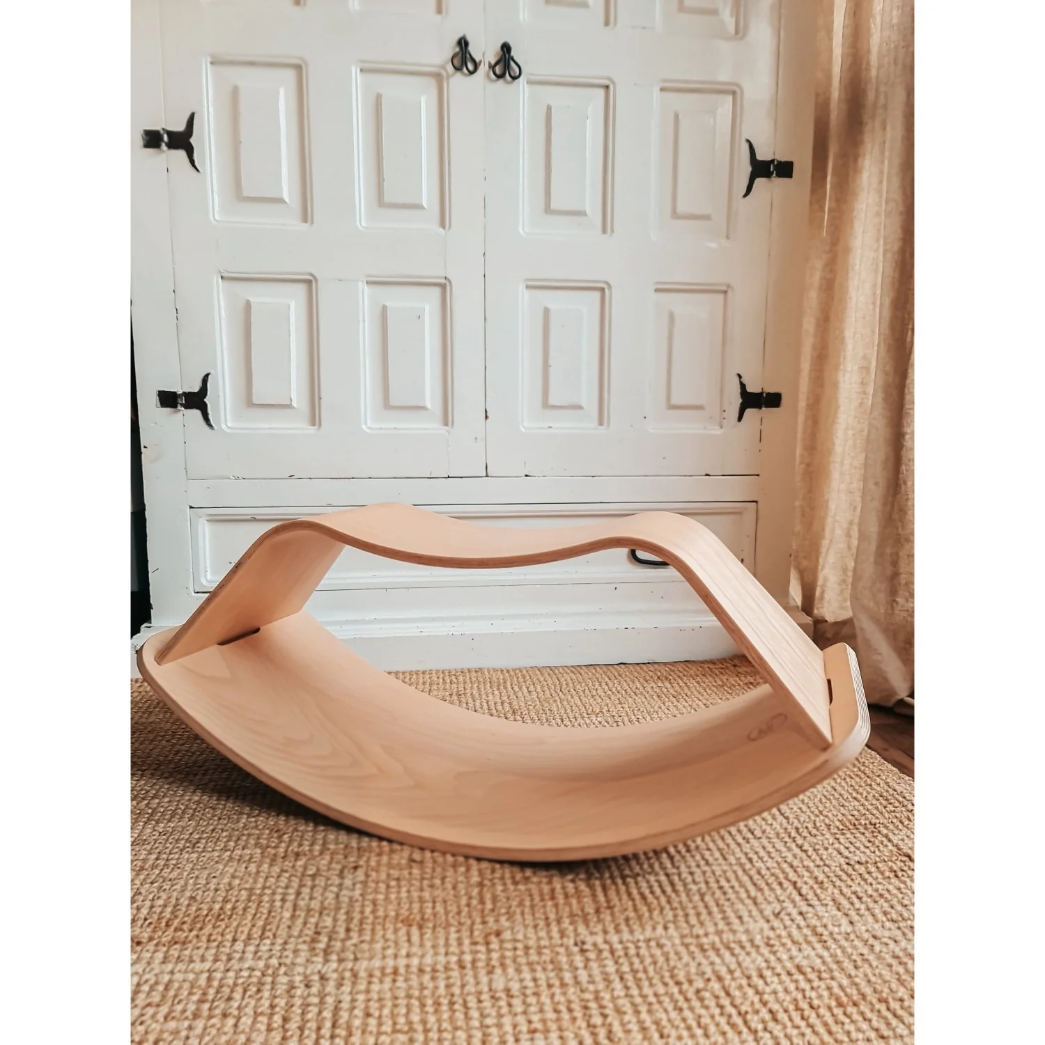 Curve Lab Natural Rocking Stool & Perfect Arc Balance Board - Image 7