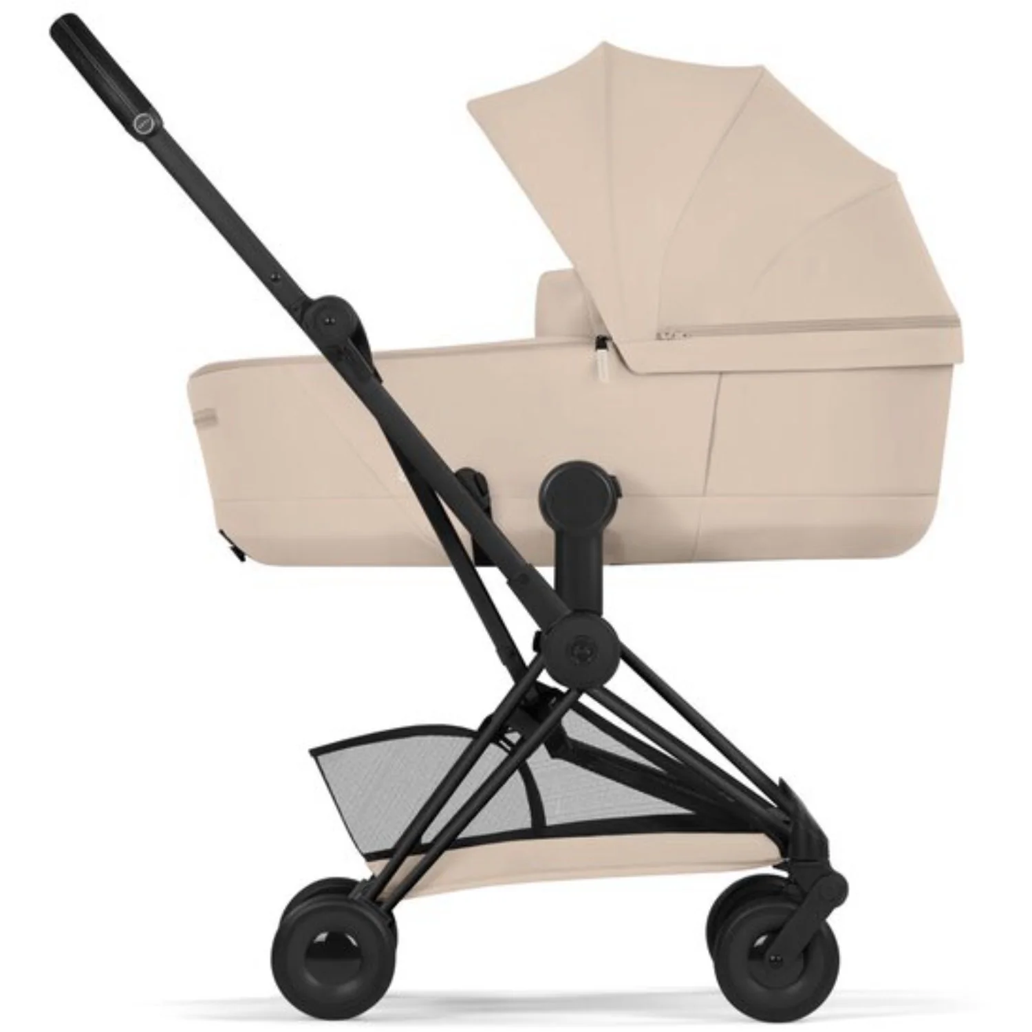 Cybex Cozy Beige/Beige Coÿa Comfort Matt Black Inklusiv Foldbar Liggedel - Image 2