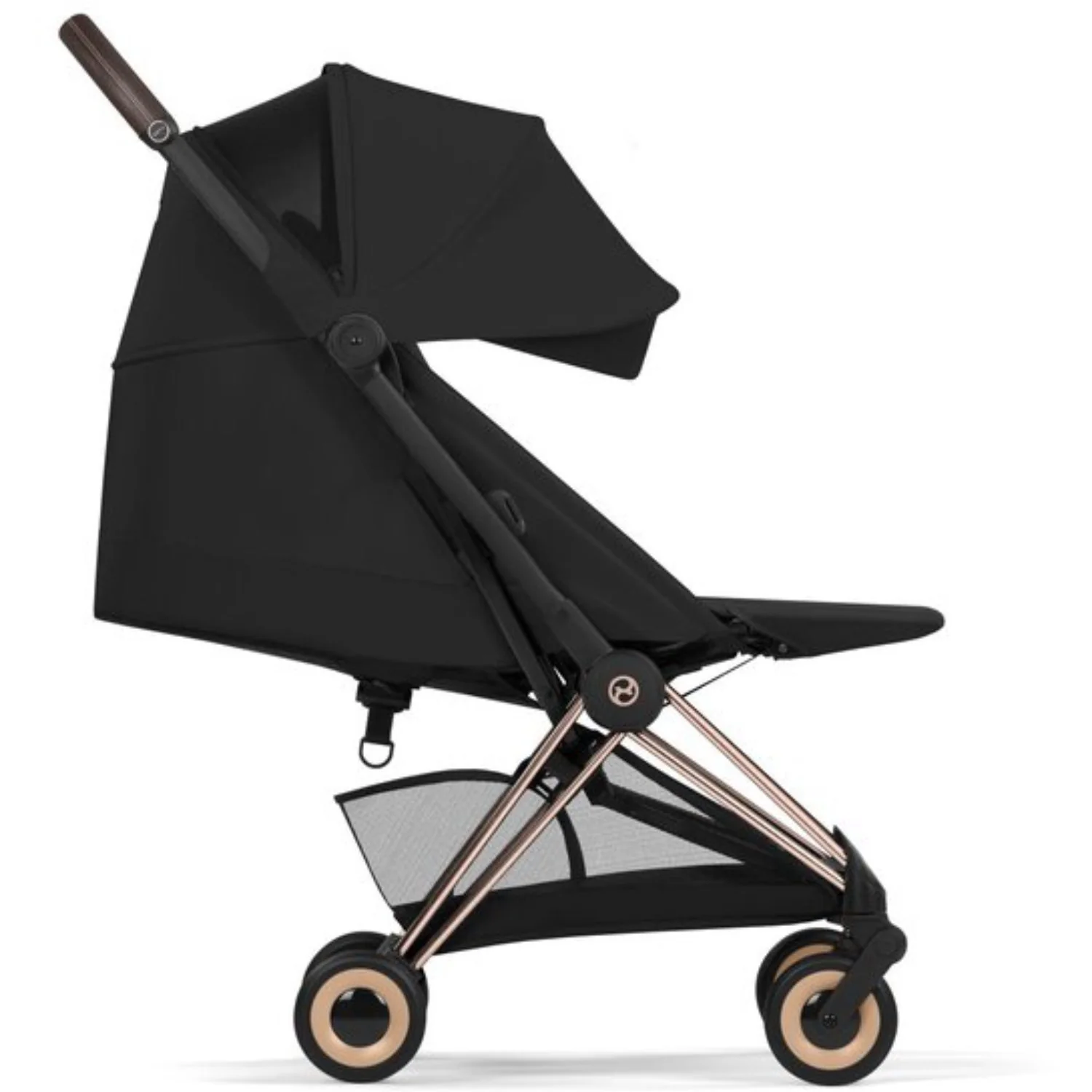 Cybex Sepia Black/Black Coÿa Comfort Rosegold Inklusiv Foldbar Liggedel - Image 6