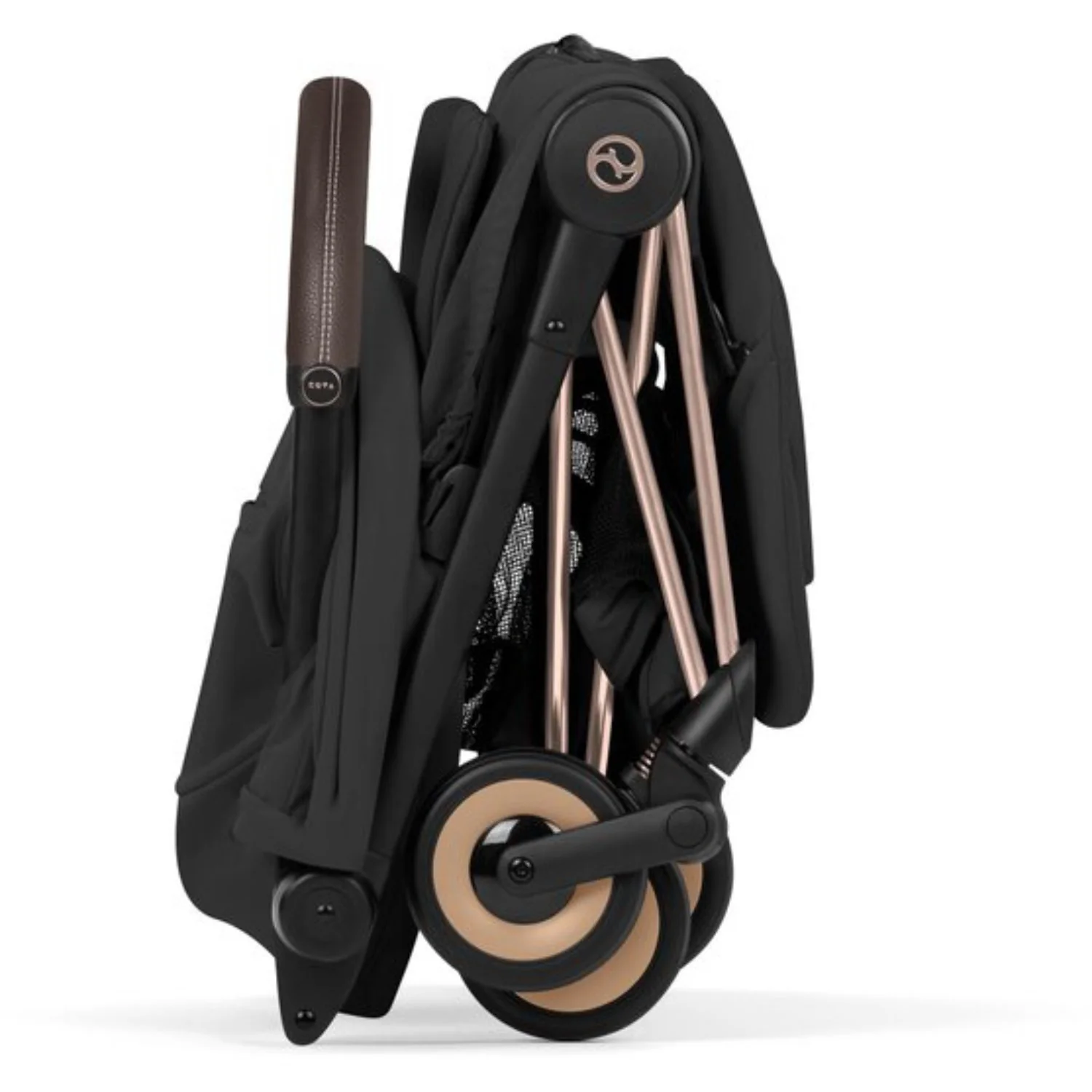 Cybex Sepia Black/Black Coÿa Comfort Rosegold Inklusiv Foldbar Liggedel - Image 7