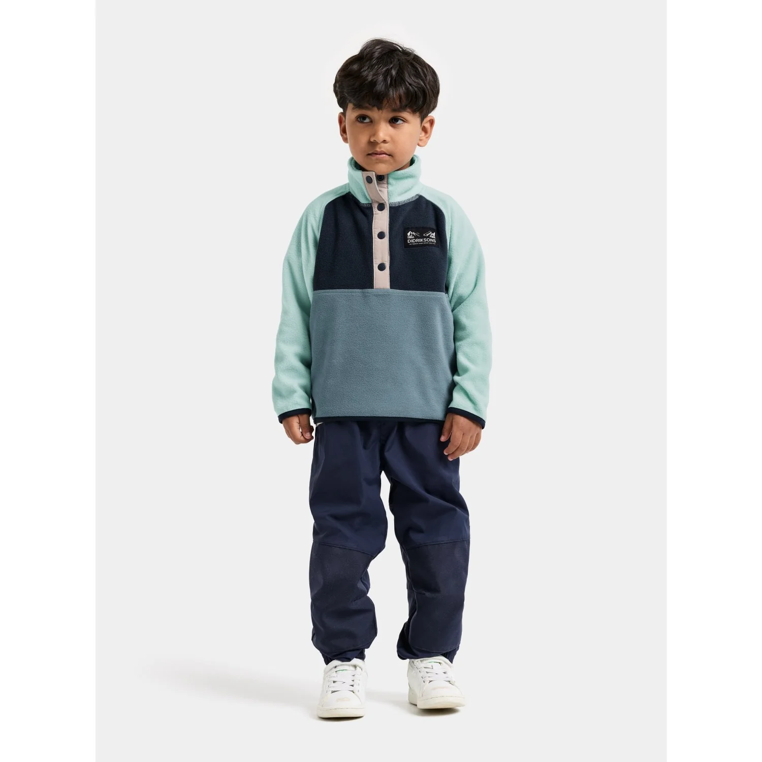 Didriksons Factory Blue Monte Kids Half Bu 5 - Image 2