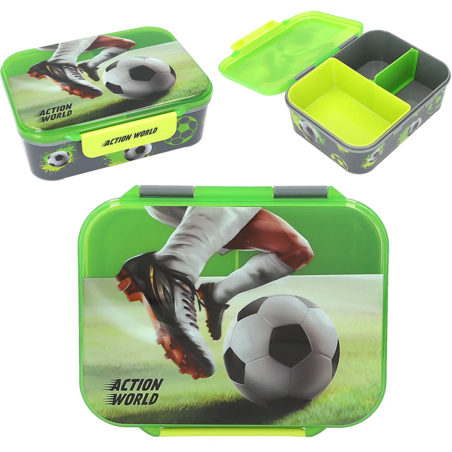 Dino World Action World Madkasse Fodbold