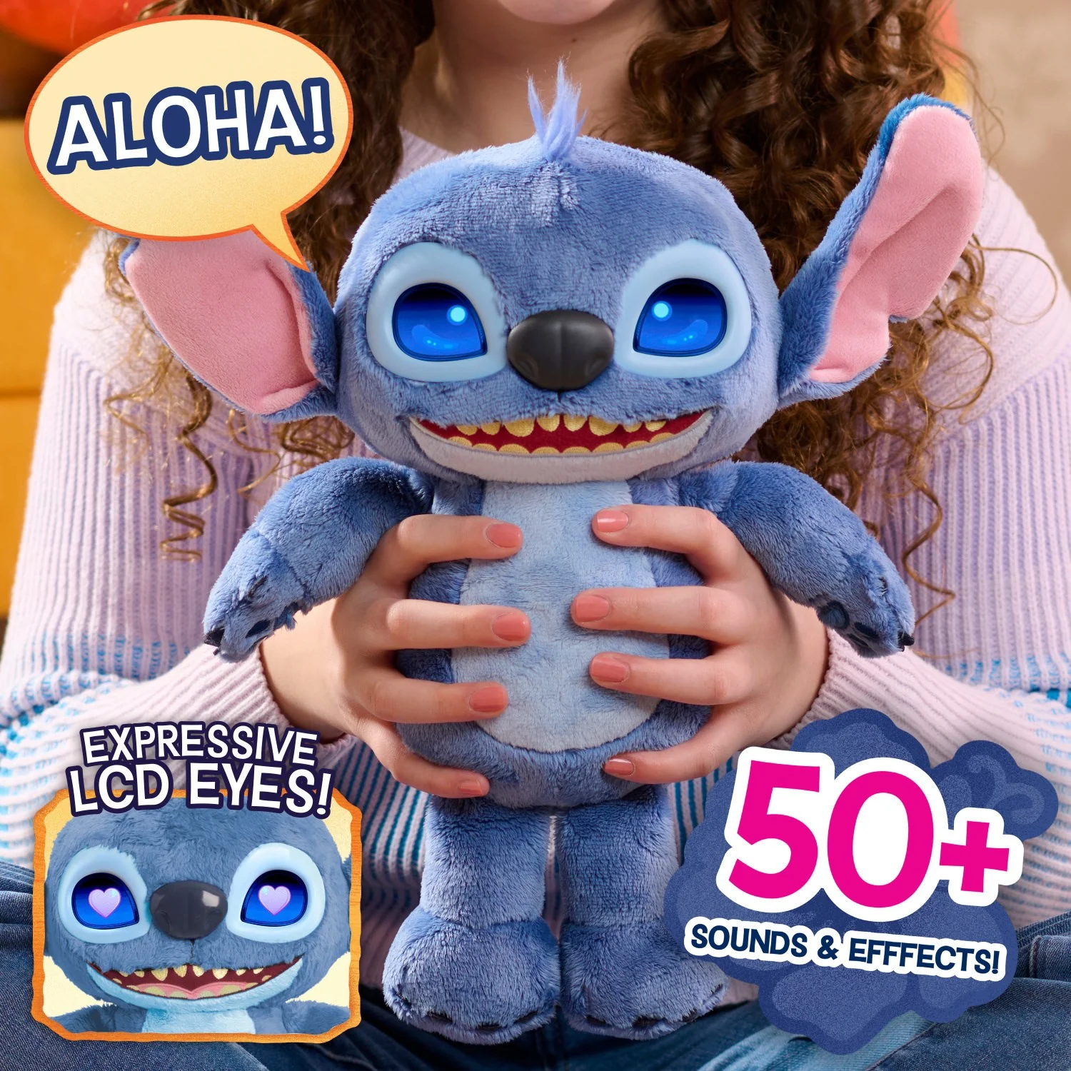 Disney Stitch Movie Emotive Eye Feature Plys 27 Cm - Image 3