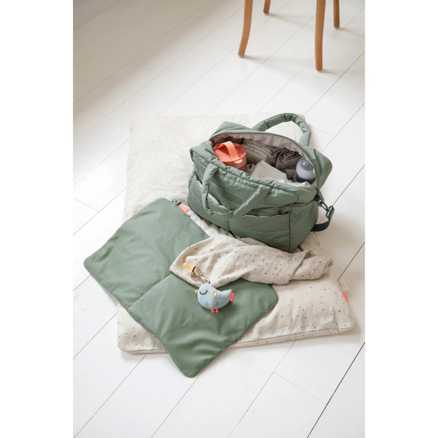 DonebyDeer Green Quiltet Pusletaske - Image 6