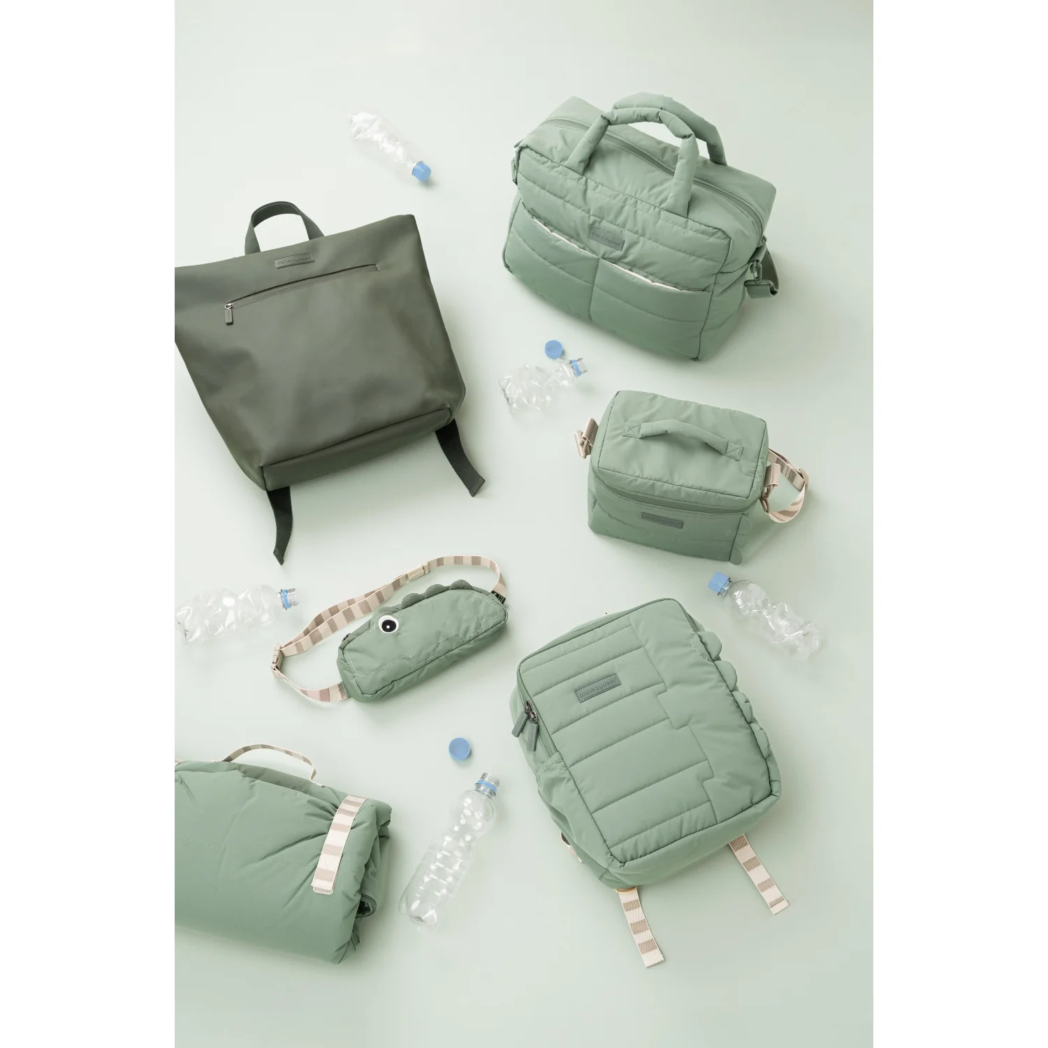 DonebyDeer Green Quiltet Pusletaske - Image 8