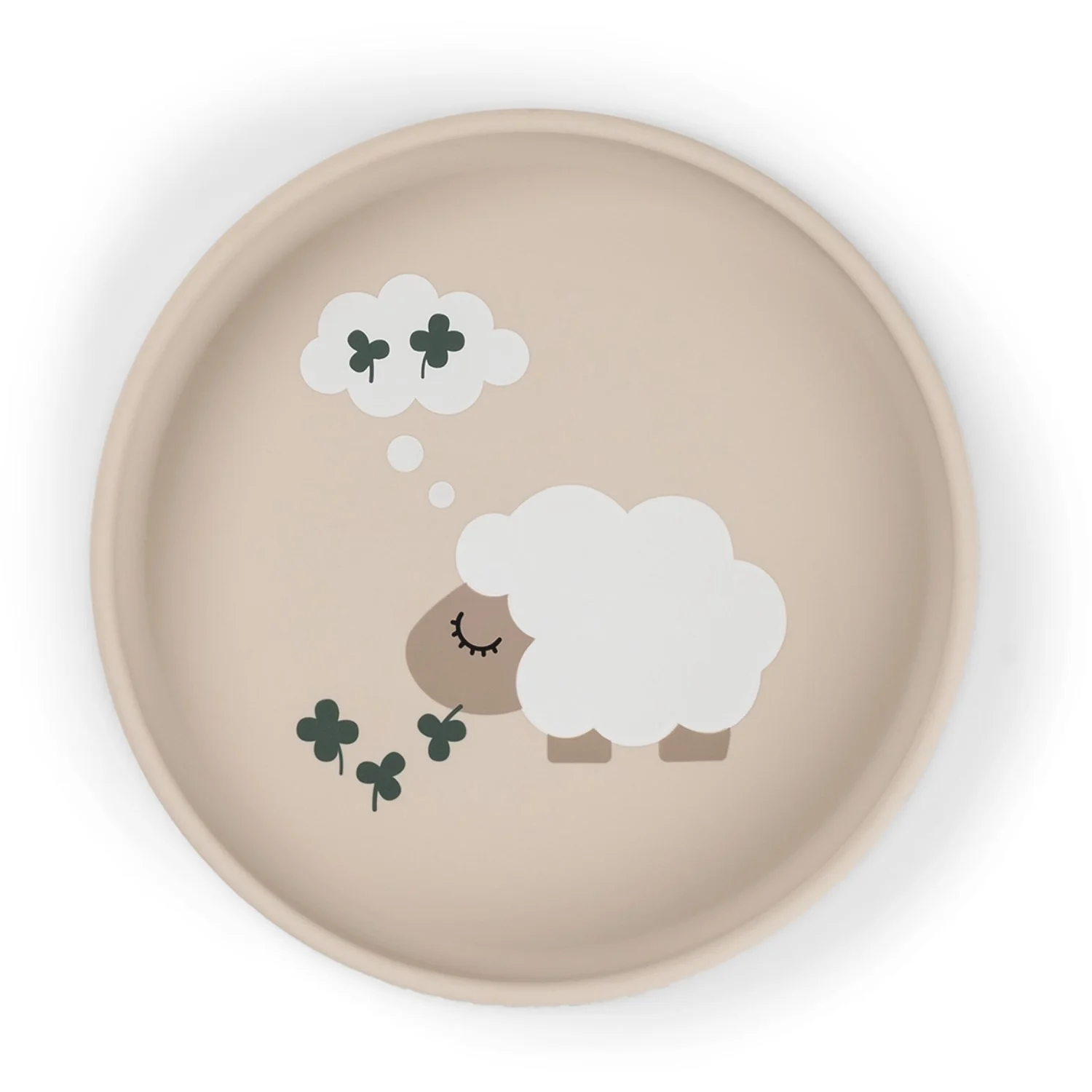 DonebyDeer Tiny Farm Sand Silikone Stick&Stay Tallerken