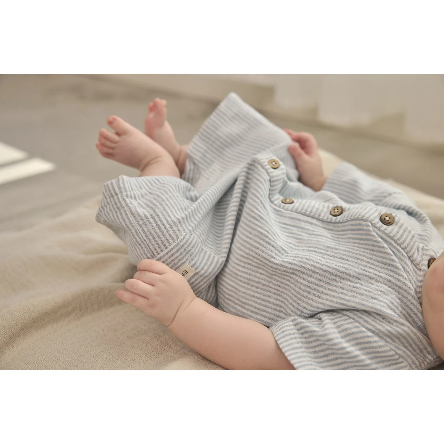 En Fant Citadel Playsuit Muslin Stripe - Image 6