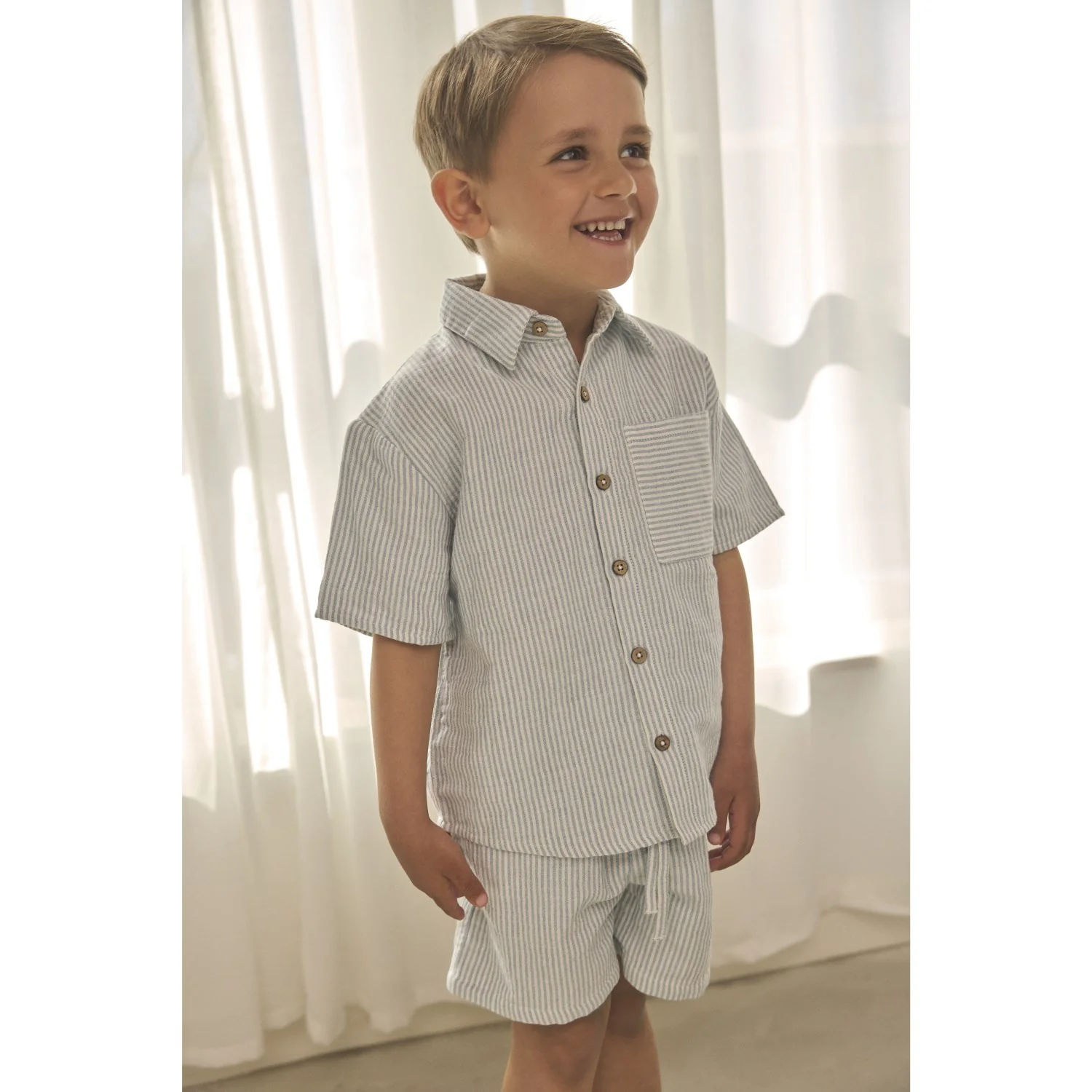 En Fant Citadel Skjorte Ss Muslin Stripe - Image 4