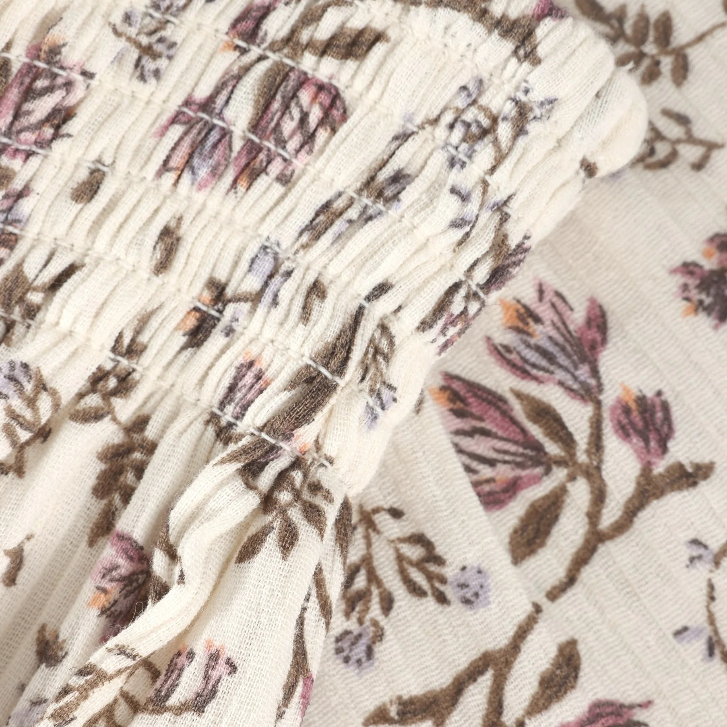 En Fant Eggnog Nederdel Floral Woven - Image 2