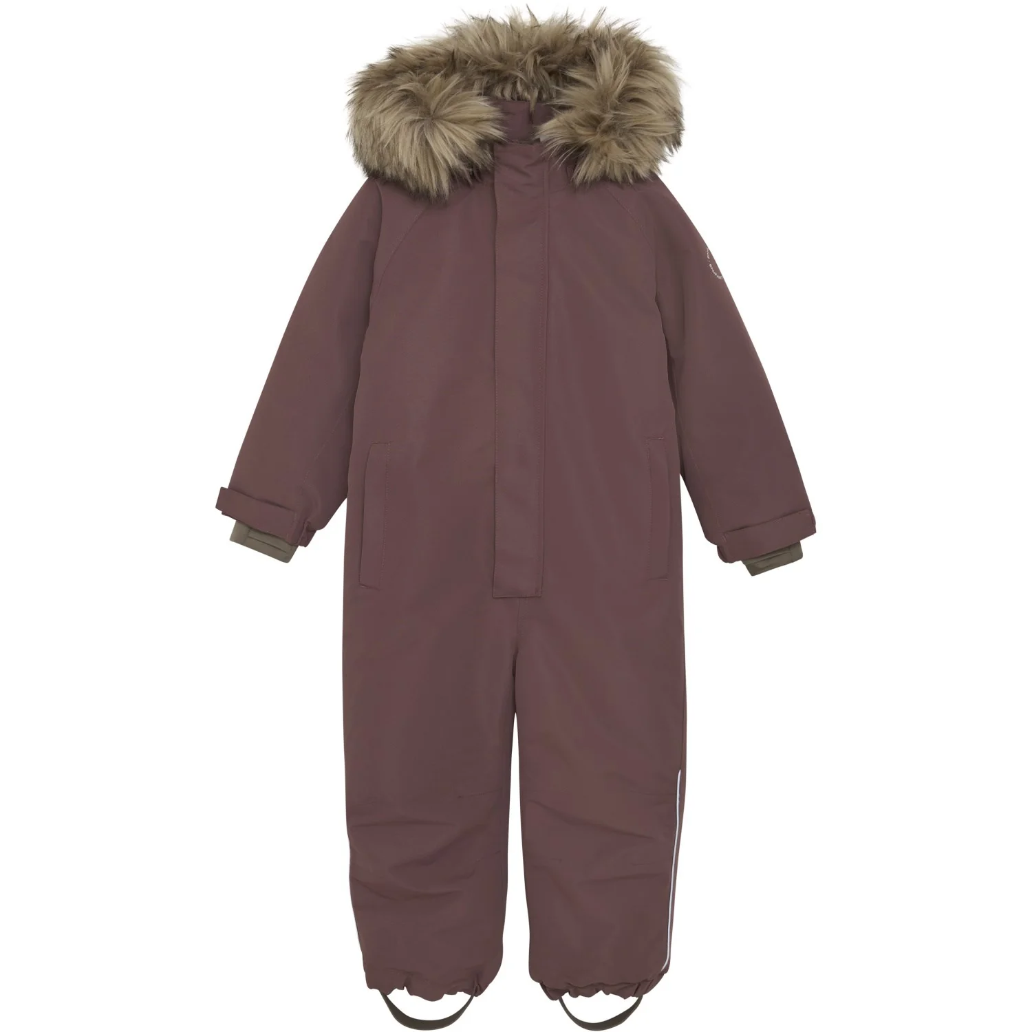 En Fant Rose Taupe Flyverdragt W. Fake Pels