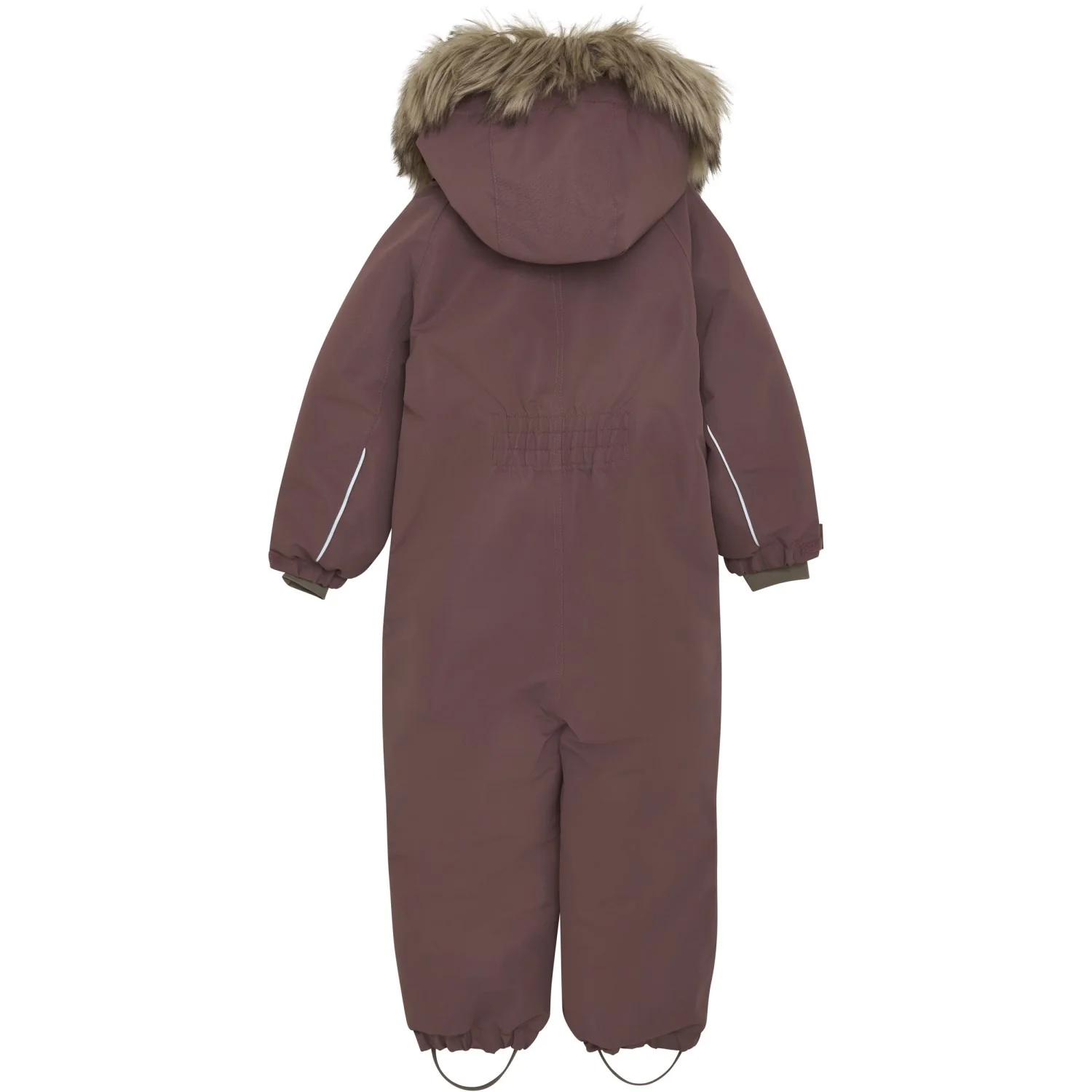 En Fant Rose Taupe Flyverdragt W. Fake Pels - Image 2