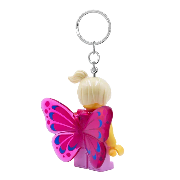 Euromic Lego® Iconic Butterfly Girl Nøglering Med LED Lys - Image 4