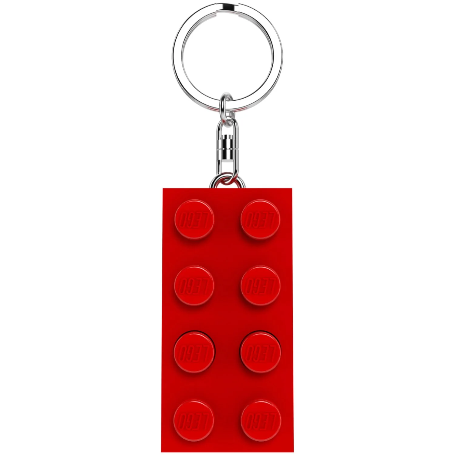 Euromic Lego® Minifigurines™ Nøglering Med Lys 2X4 Brick Red