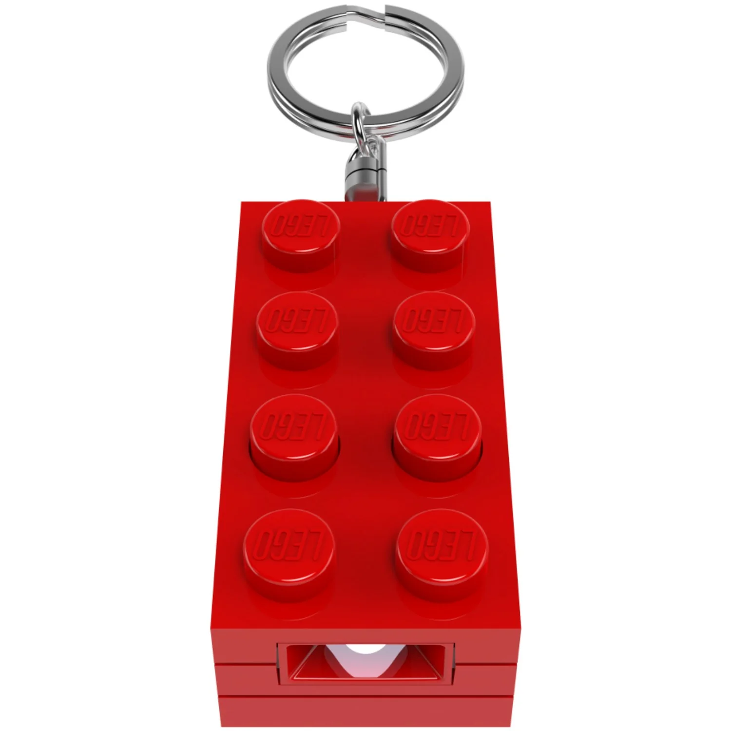 Euromic Lego® Minifigurines™ Nøglering Med Lys 2X4 Brick Red - Image 5