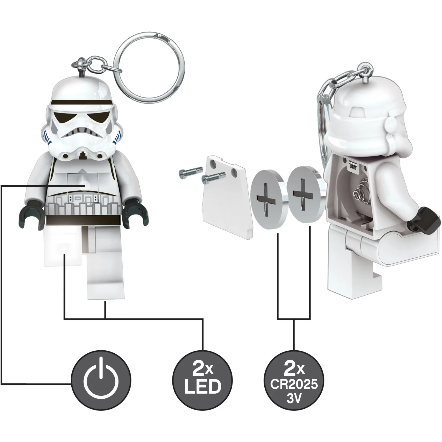 Euromic Stormtrooper Nøglering Med Led Lys - Image 6
