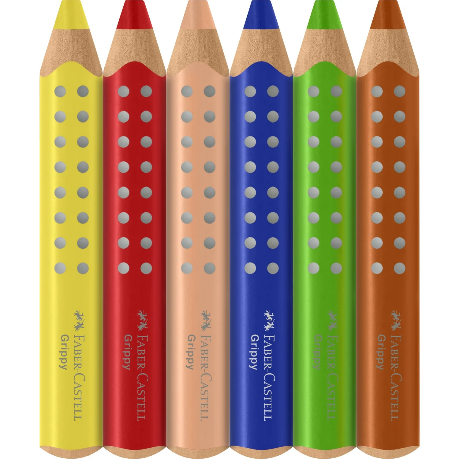 Faber-Castell Grippy XXL Jumbo 6 Ass+Spidser - Image 2