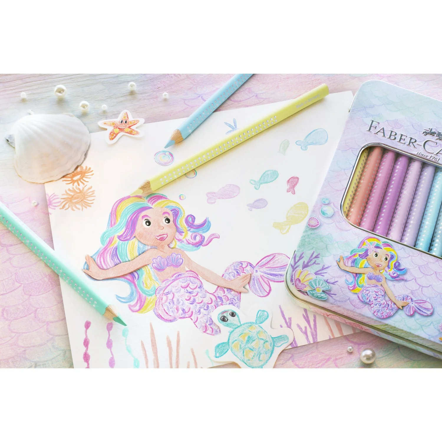 Faber-Castell Jumbo Sparkle Farveblyanter Pastel - Image 2