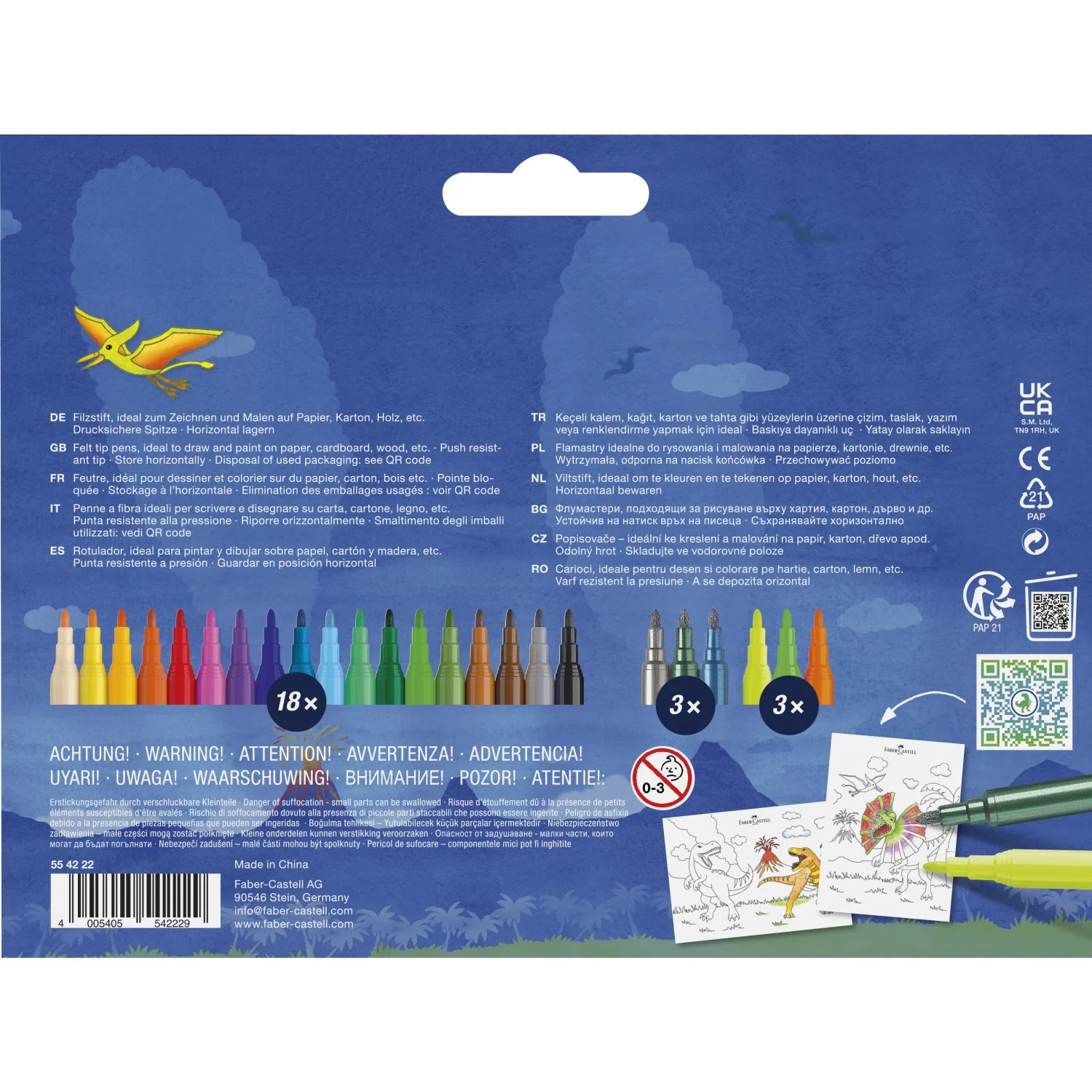 Faber-Castell Tusser Dinosaurus 8+3 METALLIC - Image 3