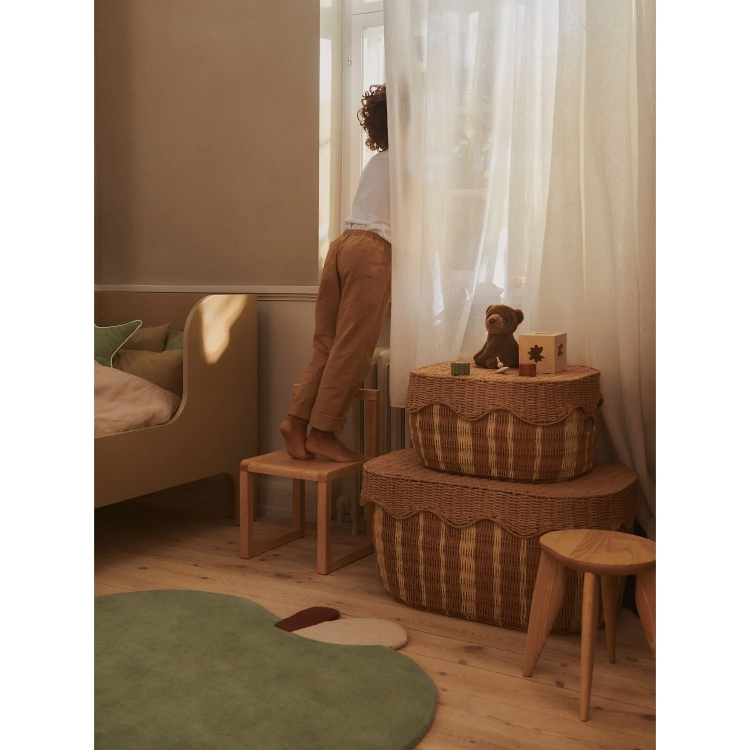 Ferm Living Natural/Off-white Rivan Opbevaringskurve 2 Pak - Image 5