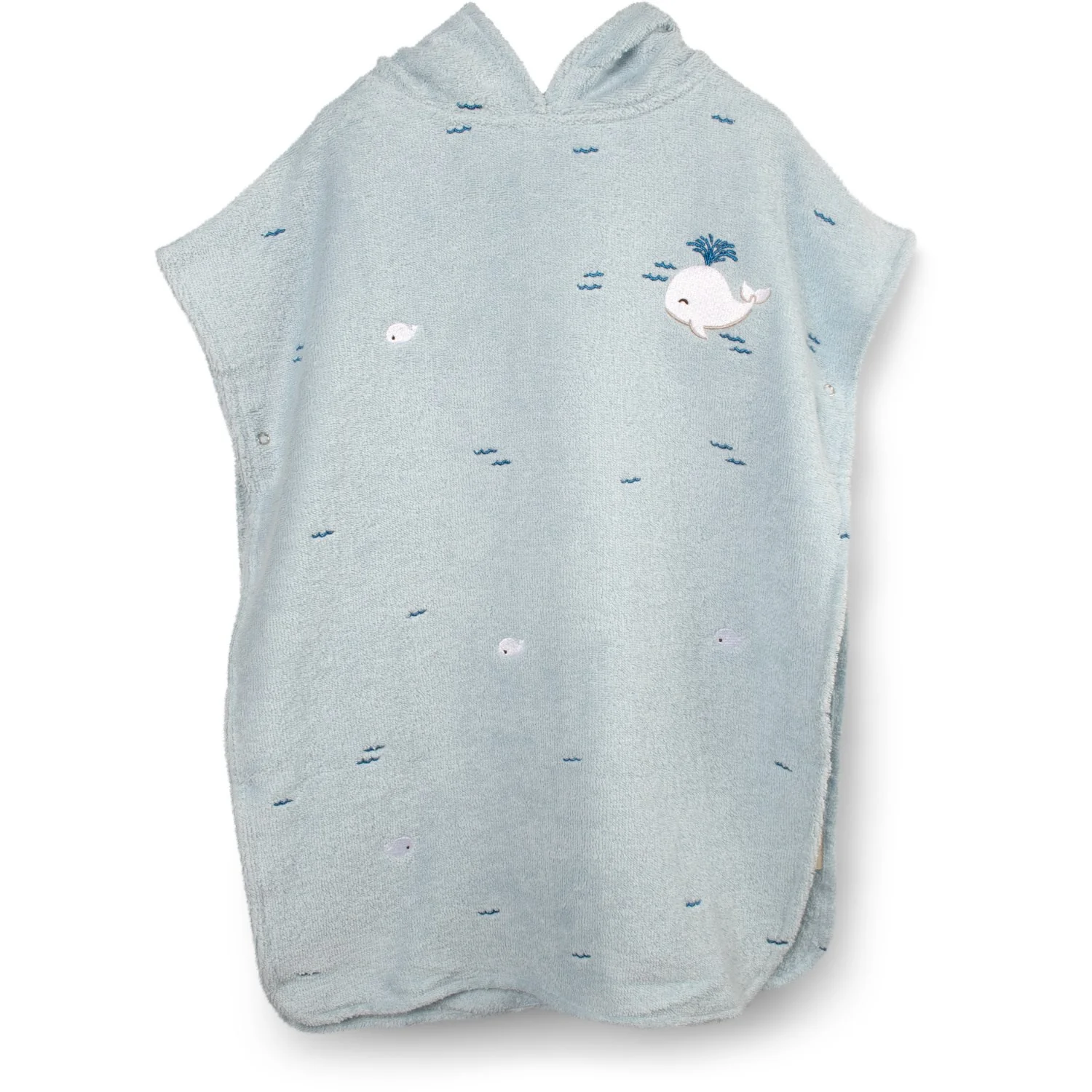 FILIBABBA Christian's Whale Tales Badeponcho Med Broderi GOTS