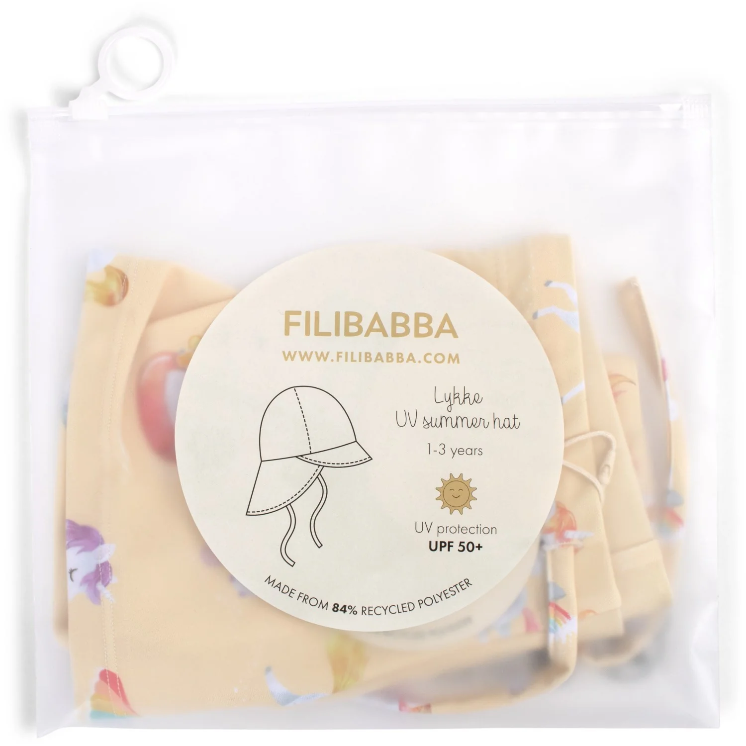 FILIBABBA Unicorn Shores Lykke Uv Solhat 1-3 År - Image 2