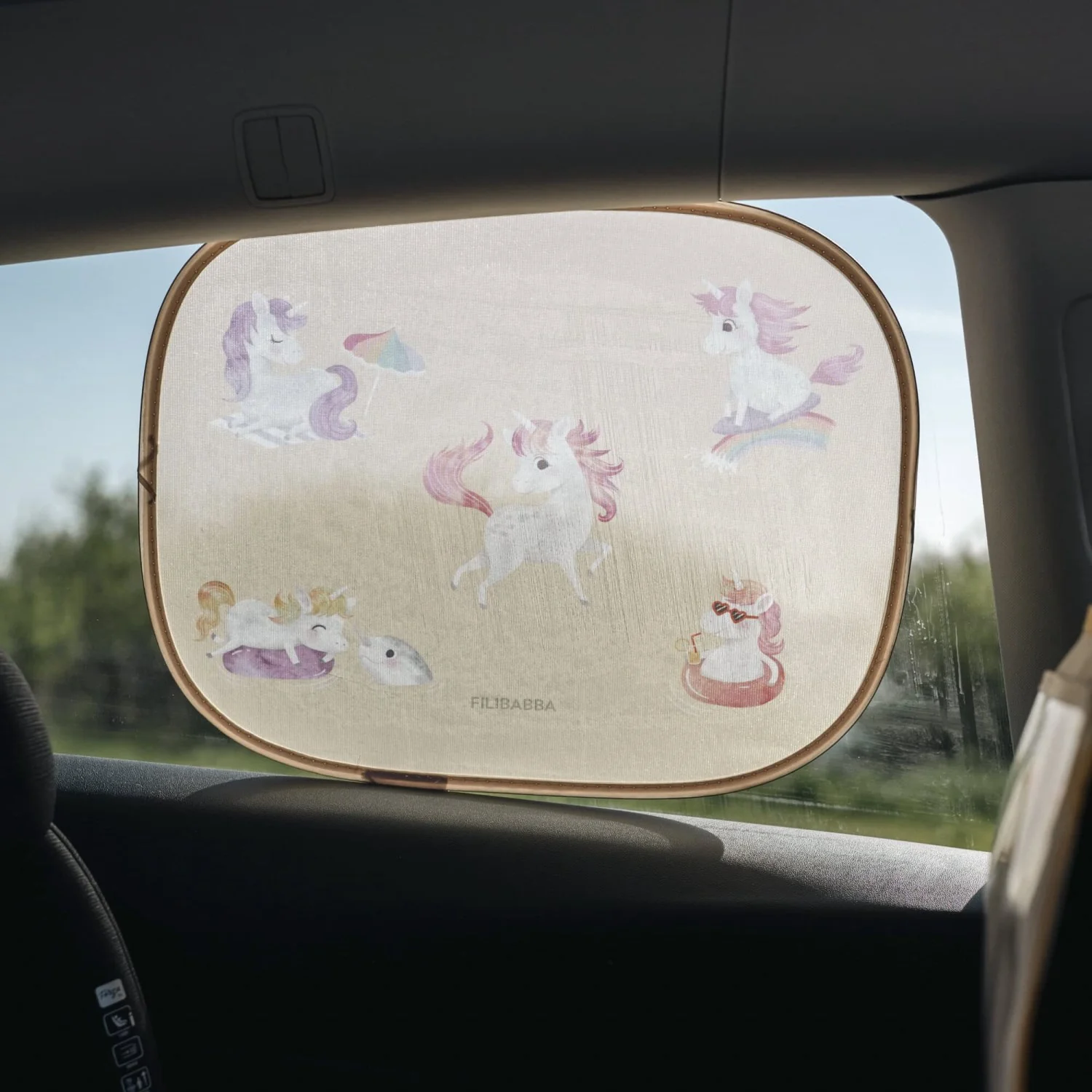 FILIBABBA Unicorn Shores Solskærme Til Bilen 2 Pak - Image 3