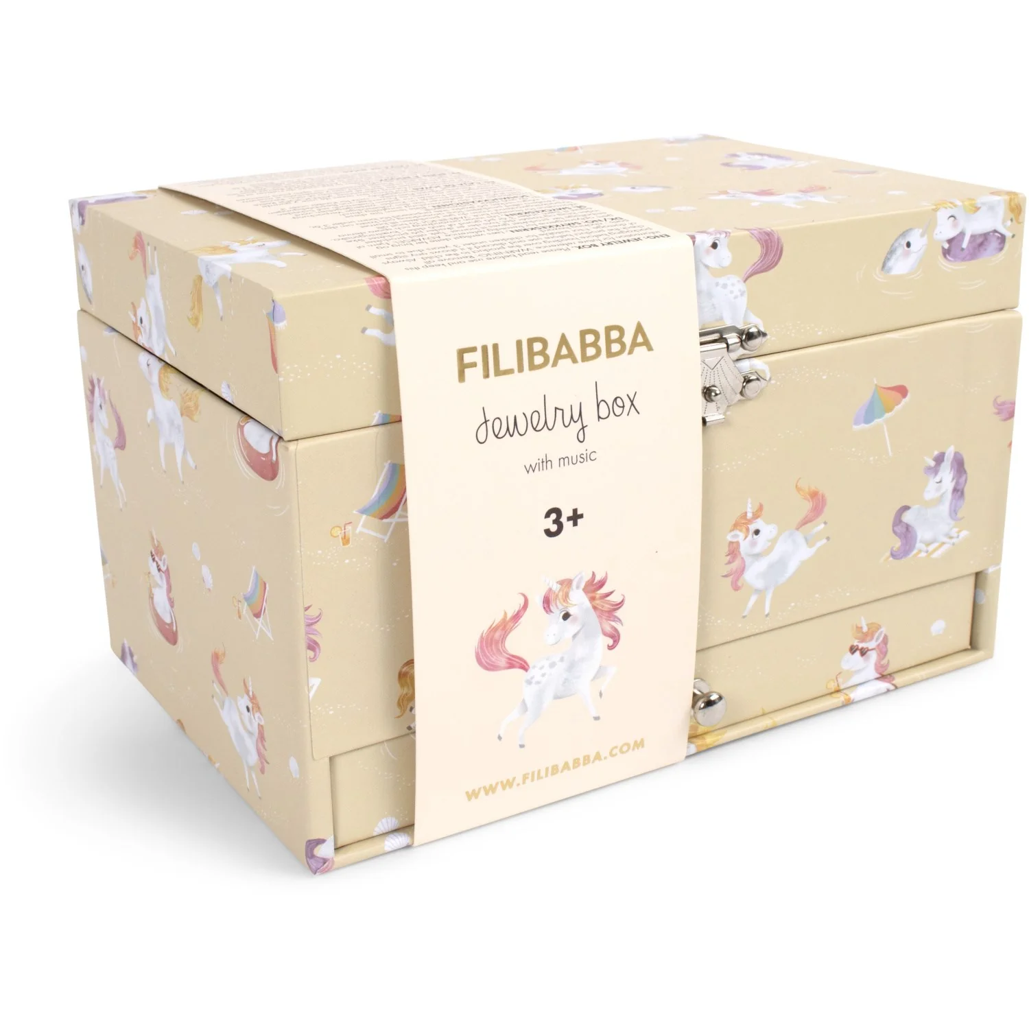 FILIBABBA Unicorn Smykkeskrin Med Musik - Image 9