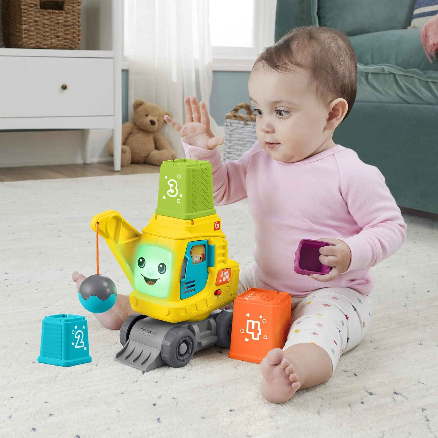 Fisher-Price® Tæl & Stabl Kran - Image 2