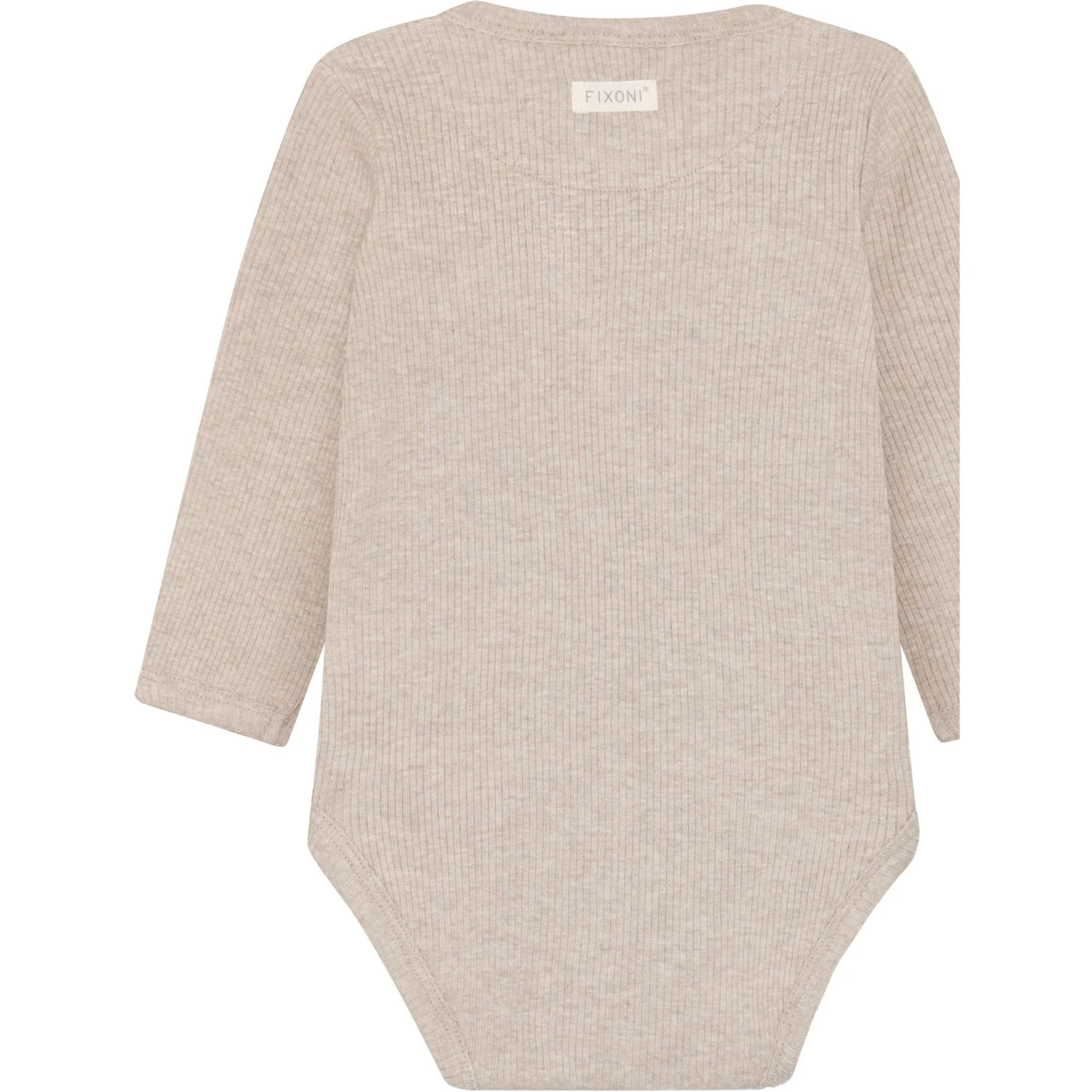 FIXONI Pure Cashmere Melange Slå-om Body Ls Melange Rib - Image 2