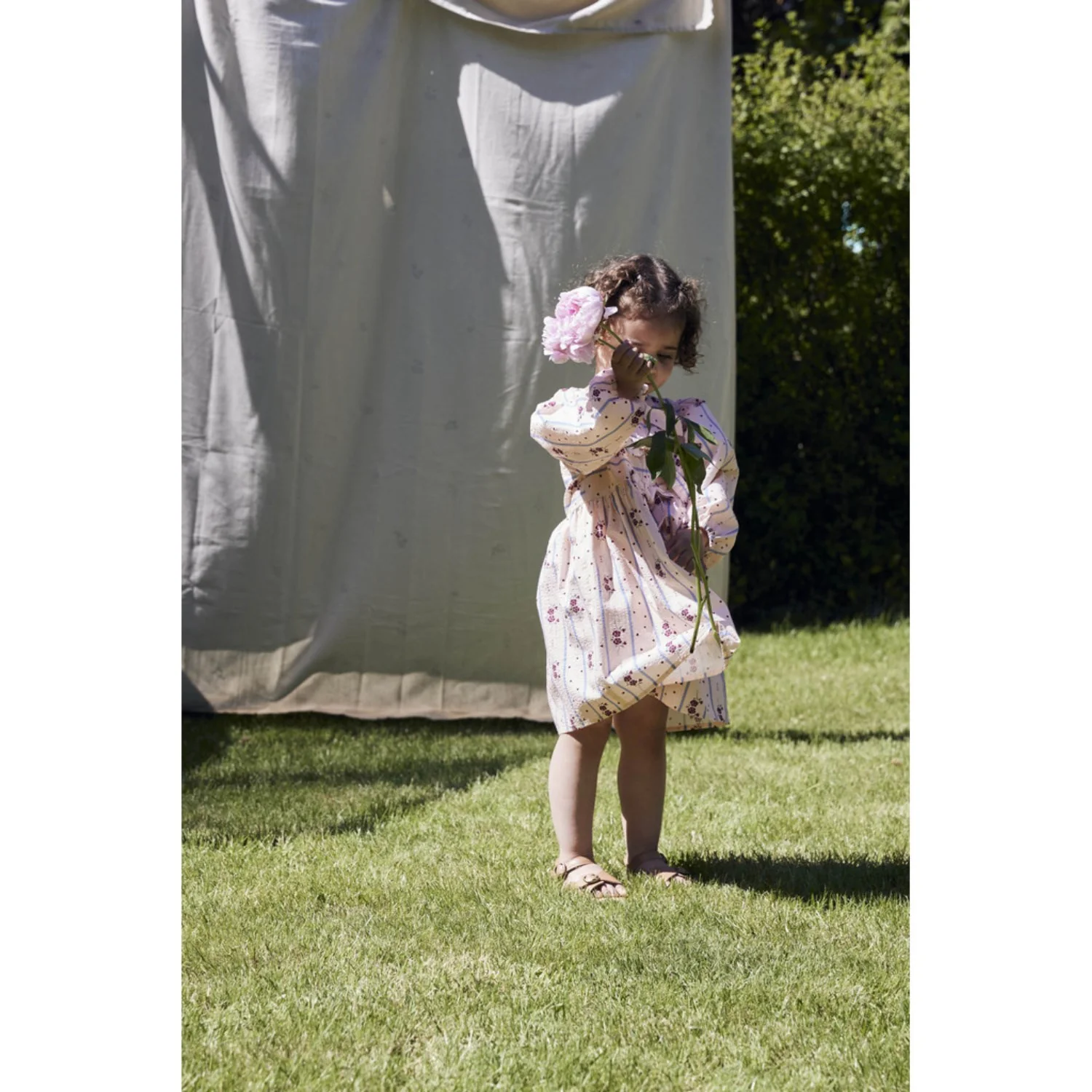 Fliink Chalk Pink Aop Colombe Ls Kjole - Image 5
