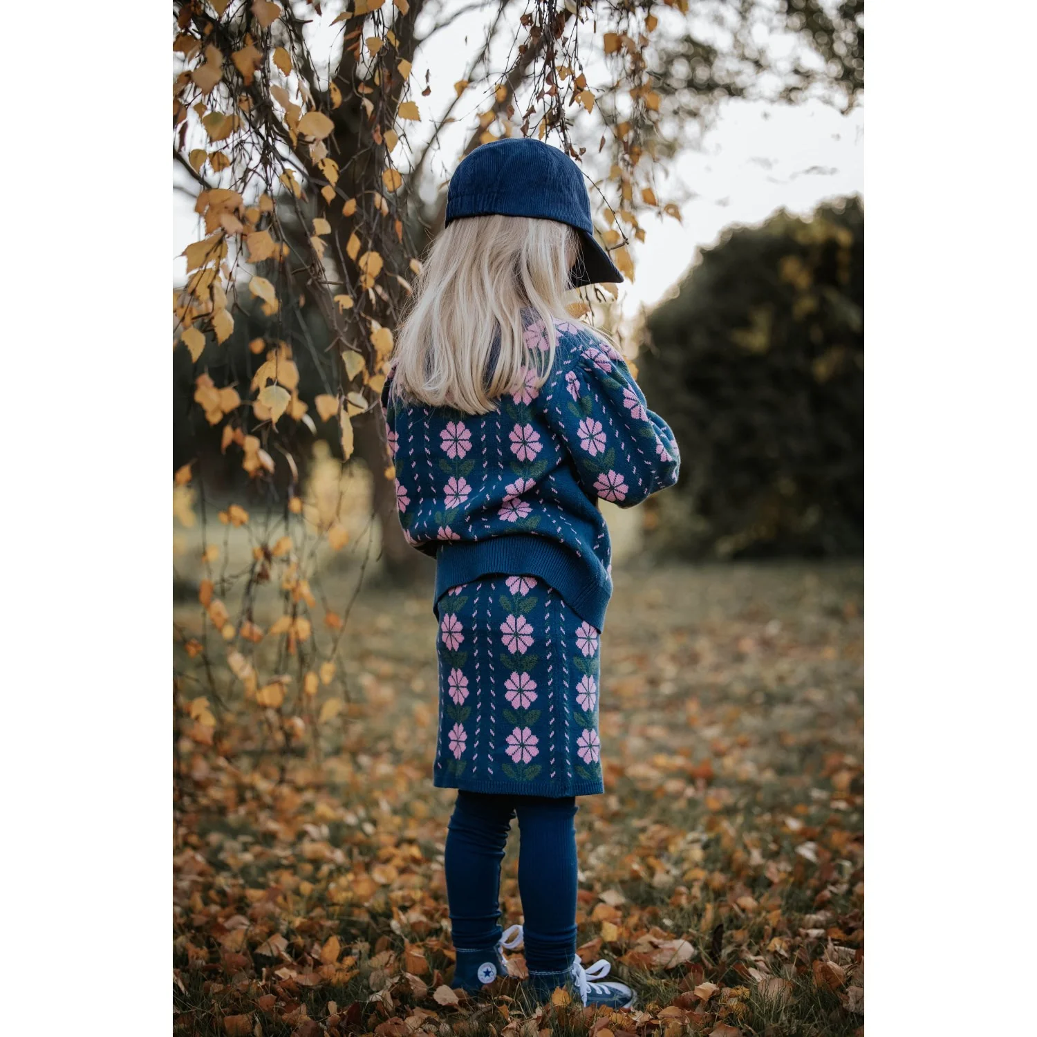 Fliink Insignia Blue Garden Strik Bluse - Image 3