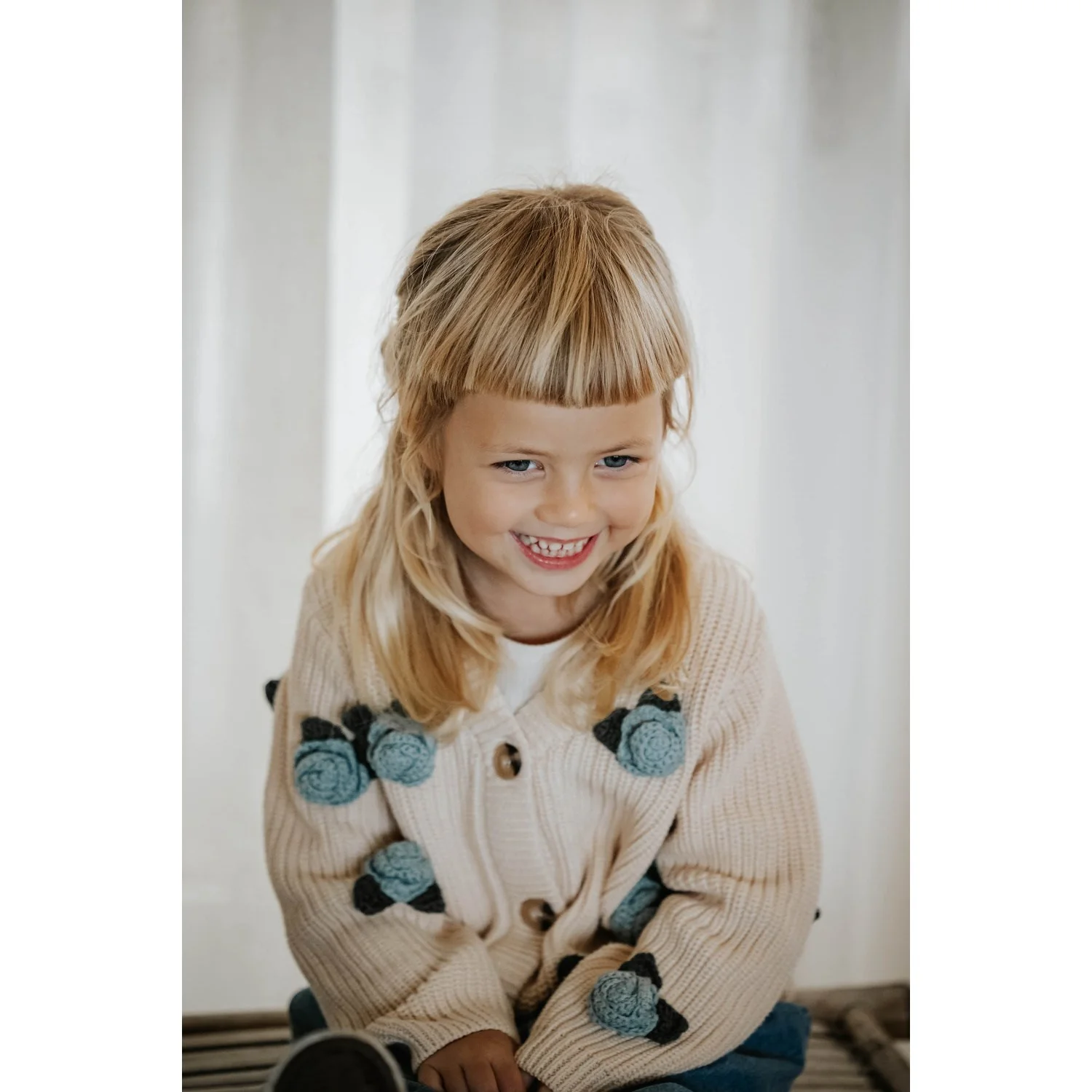 Fliink Sandshell Cool Flower Cardigan - Image 4